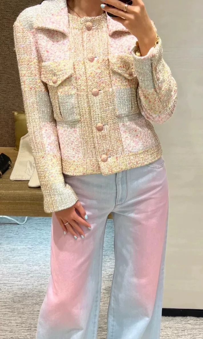 Chanel Chanel 24C Tweed Metallic Jacket Size XXS / US 00 / IT 34 - 2 Thumbnail