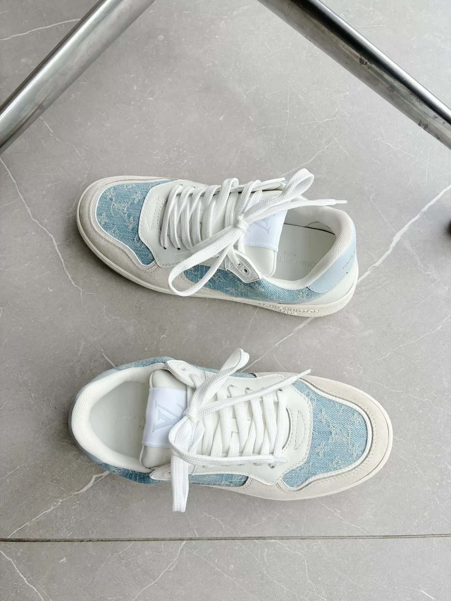 Louis Vuitton Louis Vuitton Stadium Denim Sneakers Size US 5.5 / IT 35.5 - 3 Thumbnail