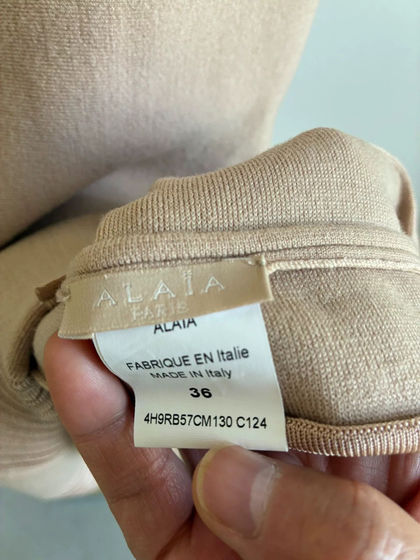 Alaia ALAIA Beige Sleeveless Dress Size XS / US 0-2 / IT 36-38 - 4 Thumbnail