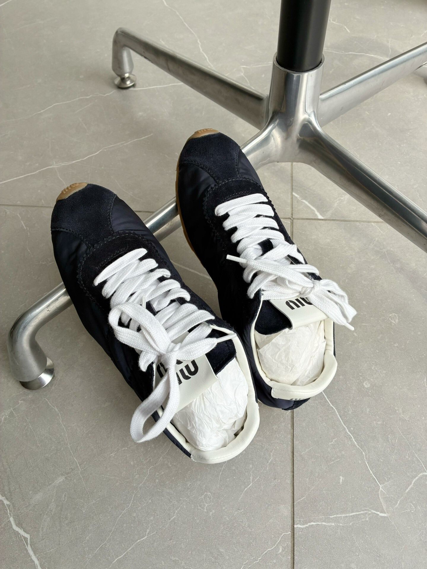 Miu Miu Miu Miu Blue Training Shoes Size US 5.5 / IT 35.5 - 3 Thumbnail