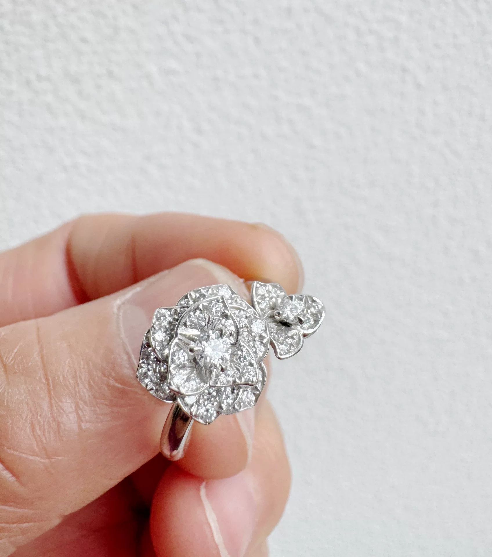 Piaget Piaget Rose Diamond Flower Ring Size ONE SIZE - 3 Thumbnail