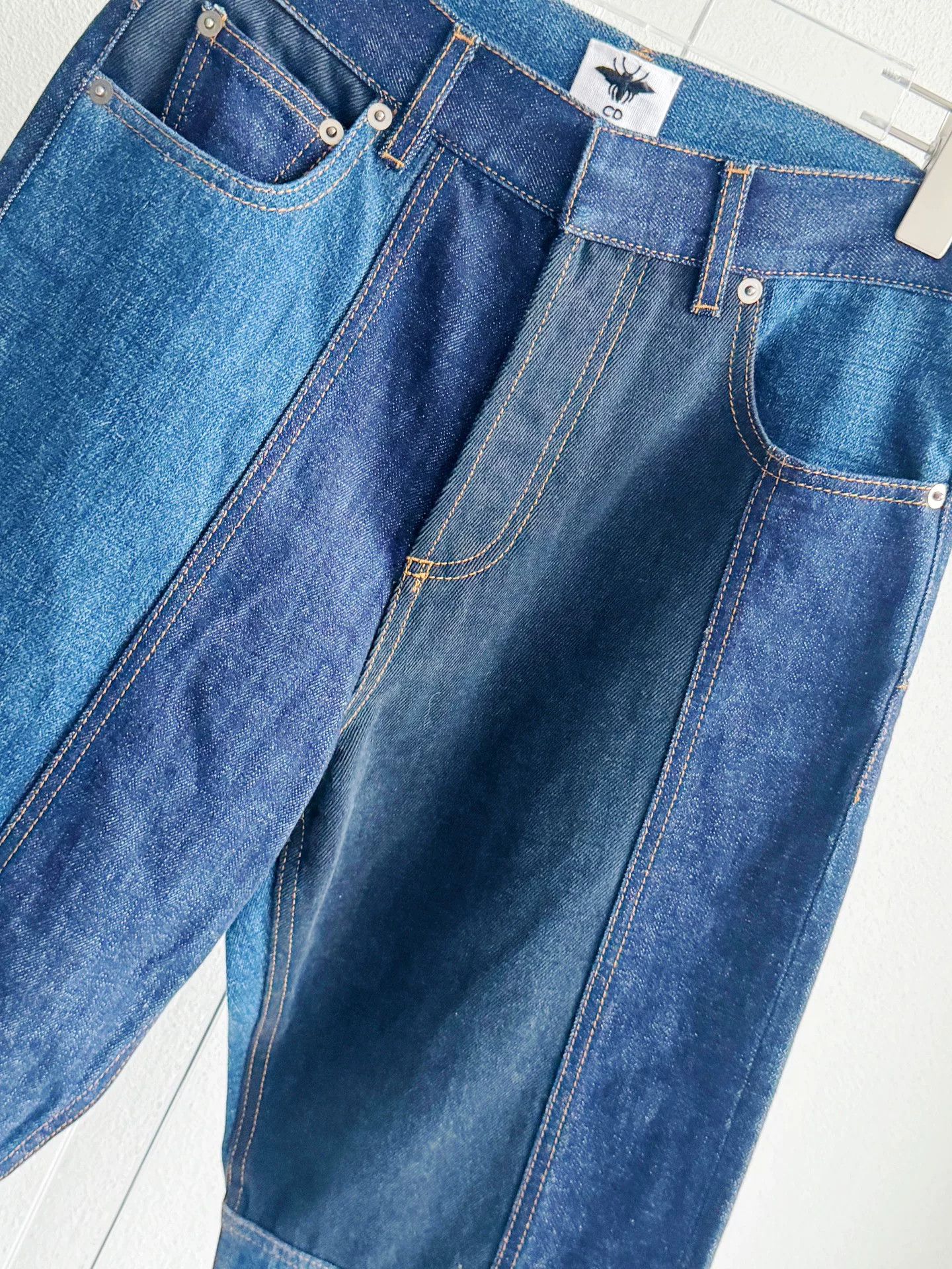 Dior Dior Patchwork Wide-Leg Jeans Size 36" / US 14 / IT 50 - 4 Thumbnail
