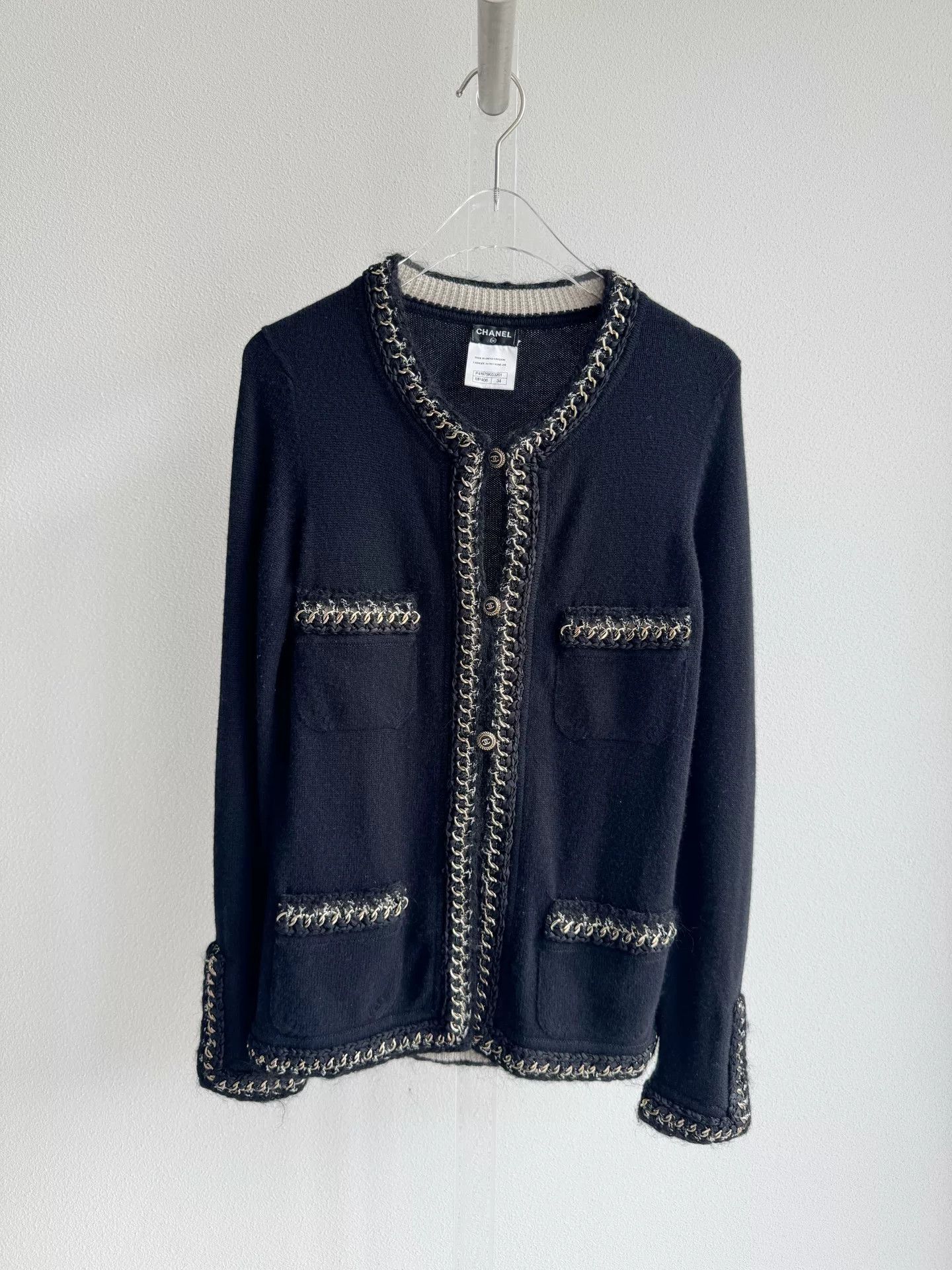 Chanel Chanel Classic Four-Pocket Chain Cardigan Size XXS / US 00 / IT 34 - 2 Thumbnail