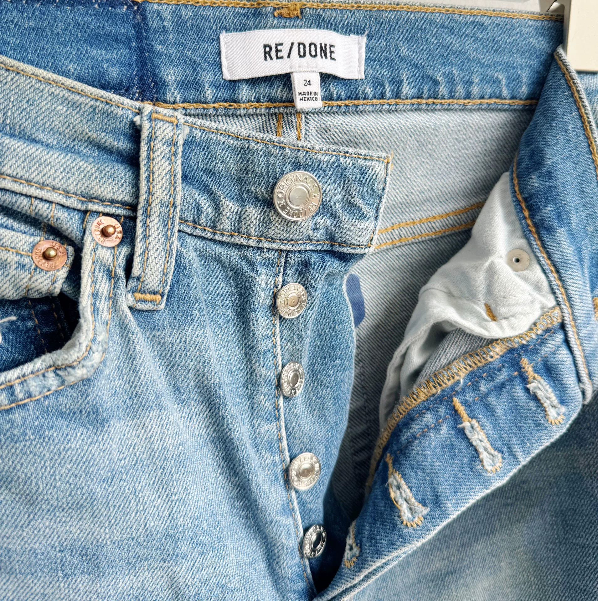 RE/DONE RE/DONE Slim Fit Denim Pants Size 24" / US 00 / IT 34 - 5 Thumbnail