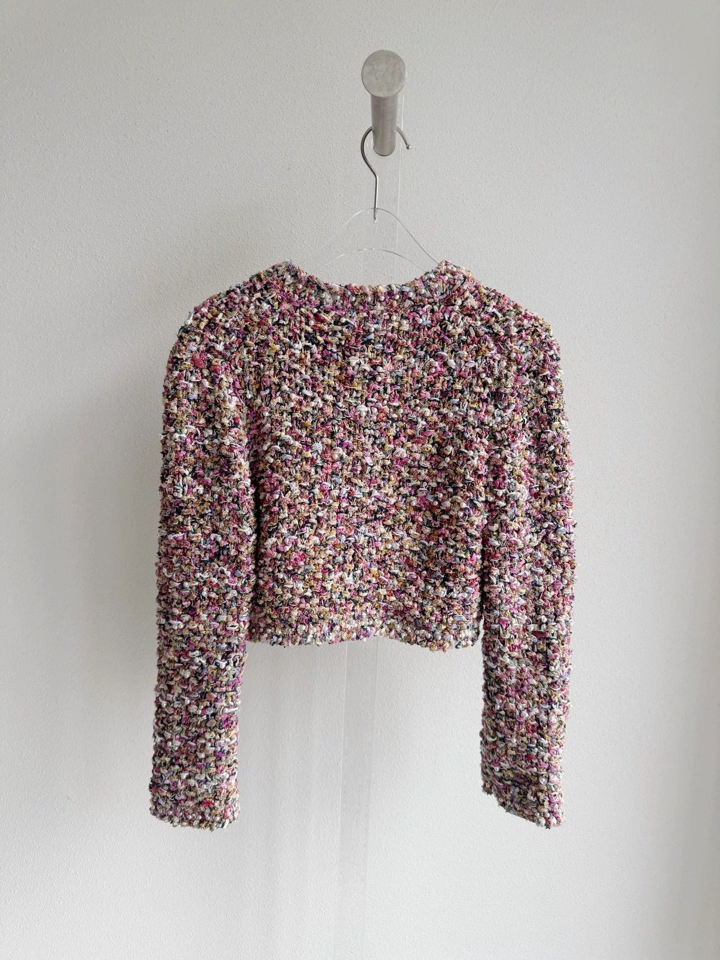 Chanel Chanel 21P Colorful Cotton Pearl Short Coat Size S / US 4 / IT 40 - 3 Thumbnail