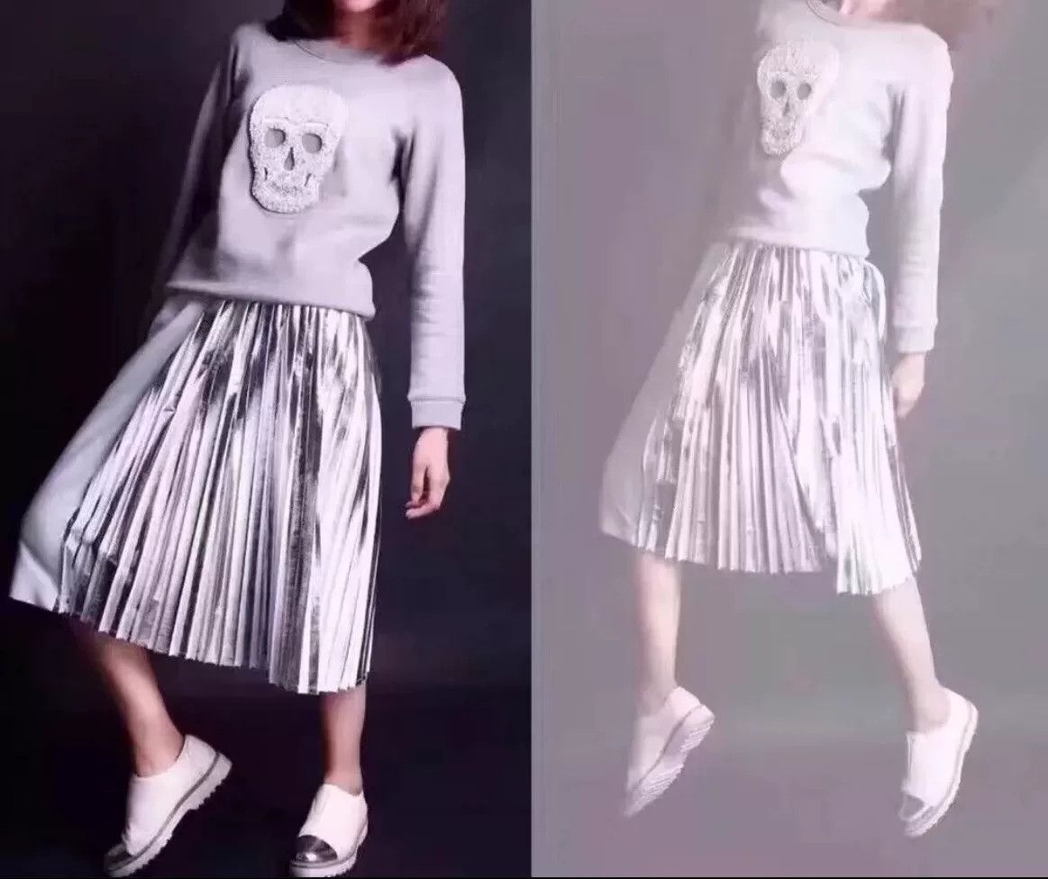 Philipp Plein Philipp Plein Skull Rhinestone Pearl Crewneck Sweatshirt Size S / US 4 / IT 40 - 2 Thumbnail