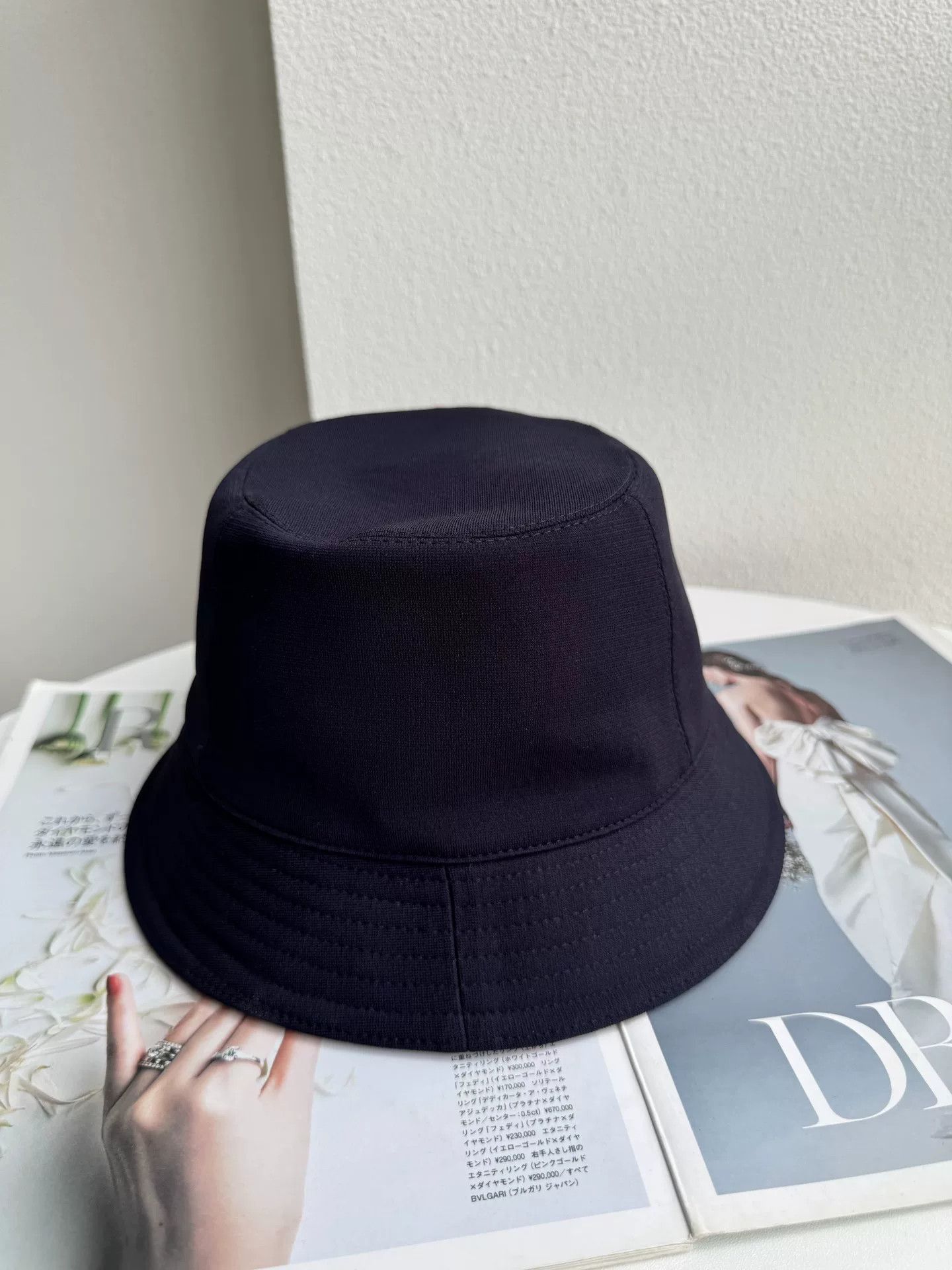 Hermes Hermes Navy Blue Bucket Hat Size ONE SIZE - 2 Thumbnail