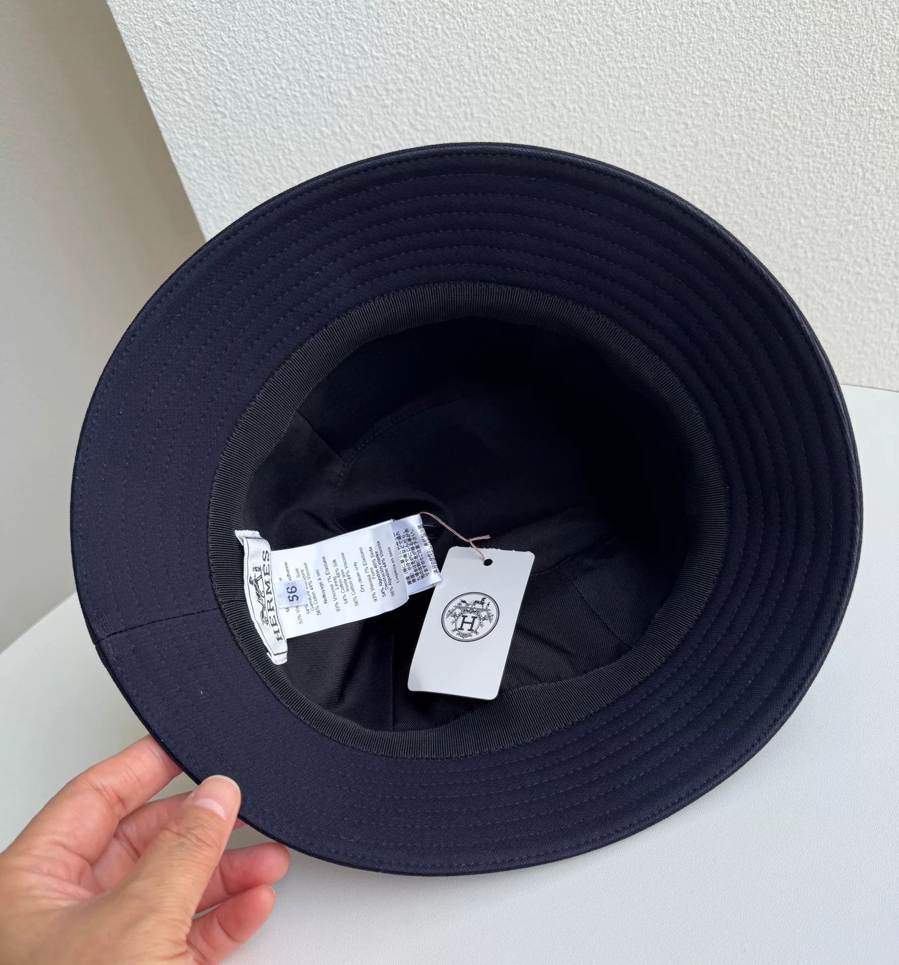 Hermes Hermes Navy Blue Bucket Hat Size ONE SIZE - 6 Thumbnail