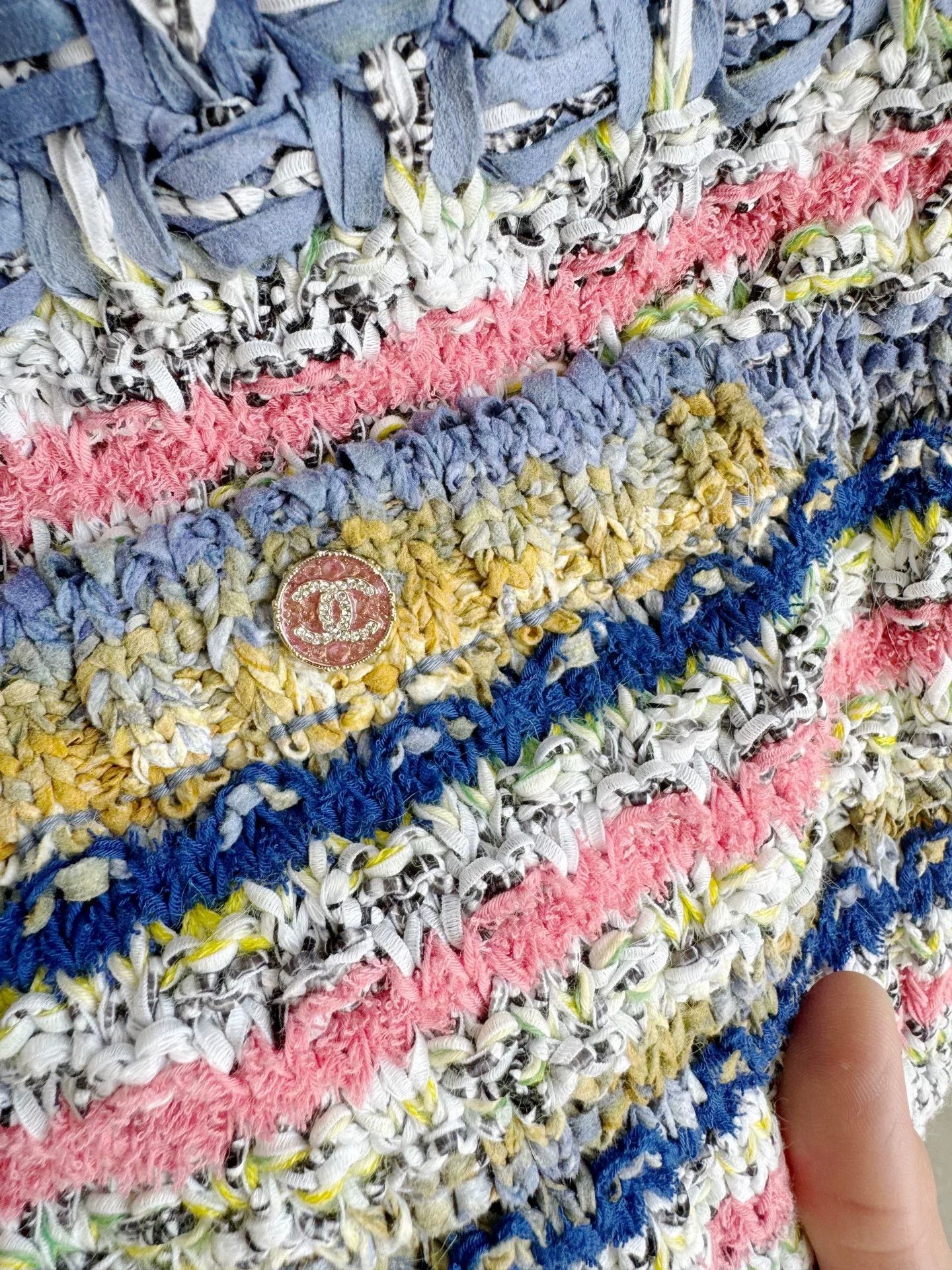 Chanel Chanel 21P Rainbow Stripe Knit Cardigan Size XXS / US 00 / IT 34 - 6 Thumbnail