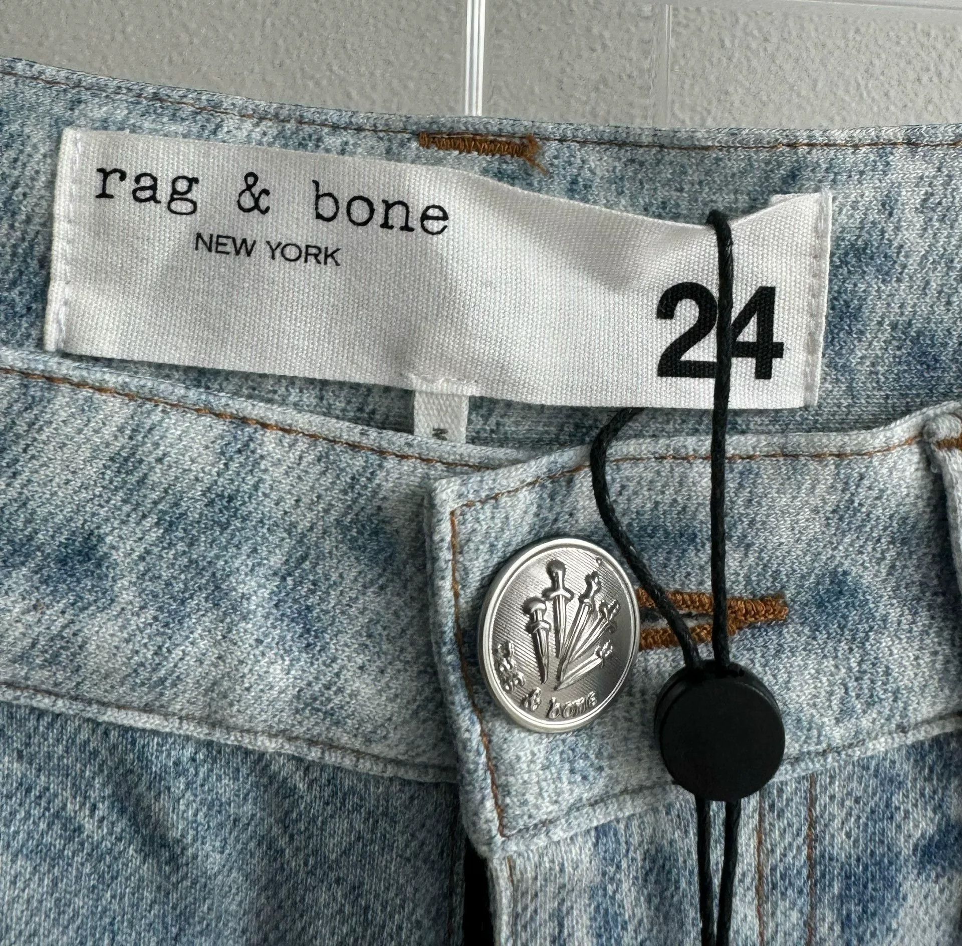 Rag & Bone rag & bone Washed Wide-Leg Jeans Size 24" / US 00 / IT 34 - 3 Thumbnail