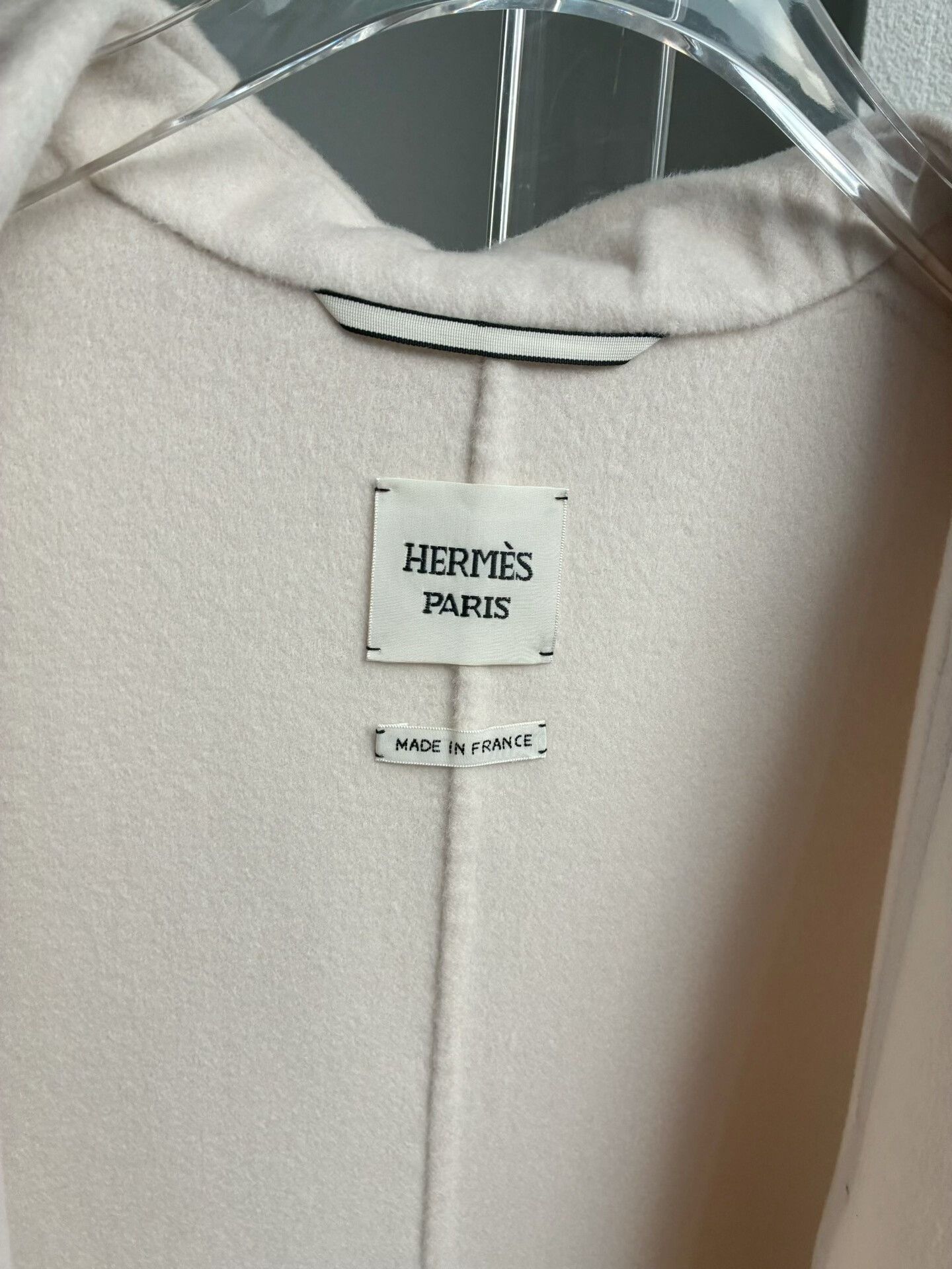 Hermes Hermes Off-White Cashmere Coat Size XXS / US 00 / IT 34 - 3 Thumbnail