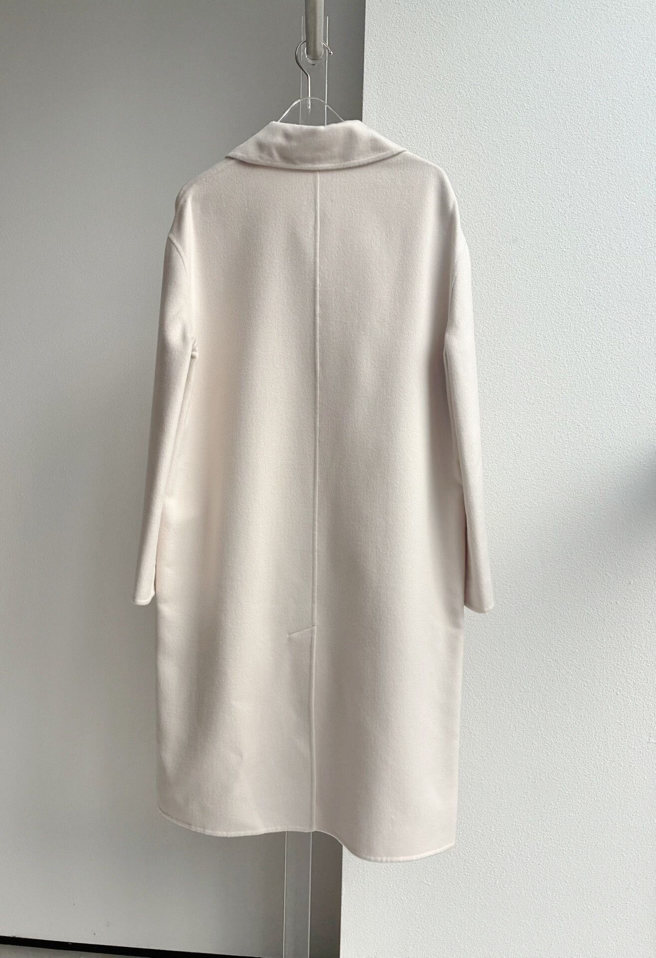 Hermes Hermes Off-White Cashmere Coat Size XXS / US 00 / IT 34 - 2 Thumbnail