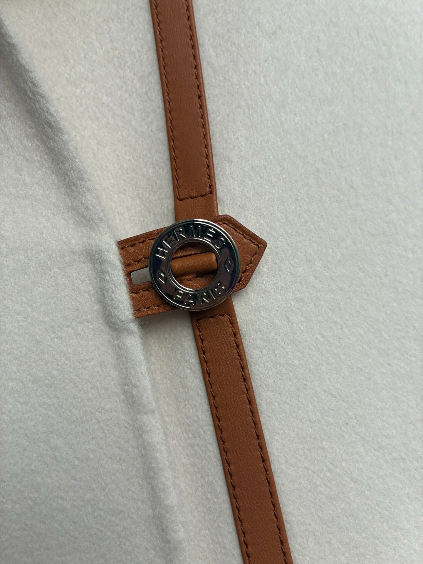 Hermes Hermes Off-White Cashmere Coat Size XXS / US 00 / IT 34 - 5 Thumbnail
