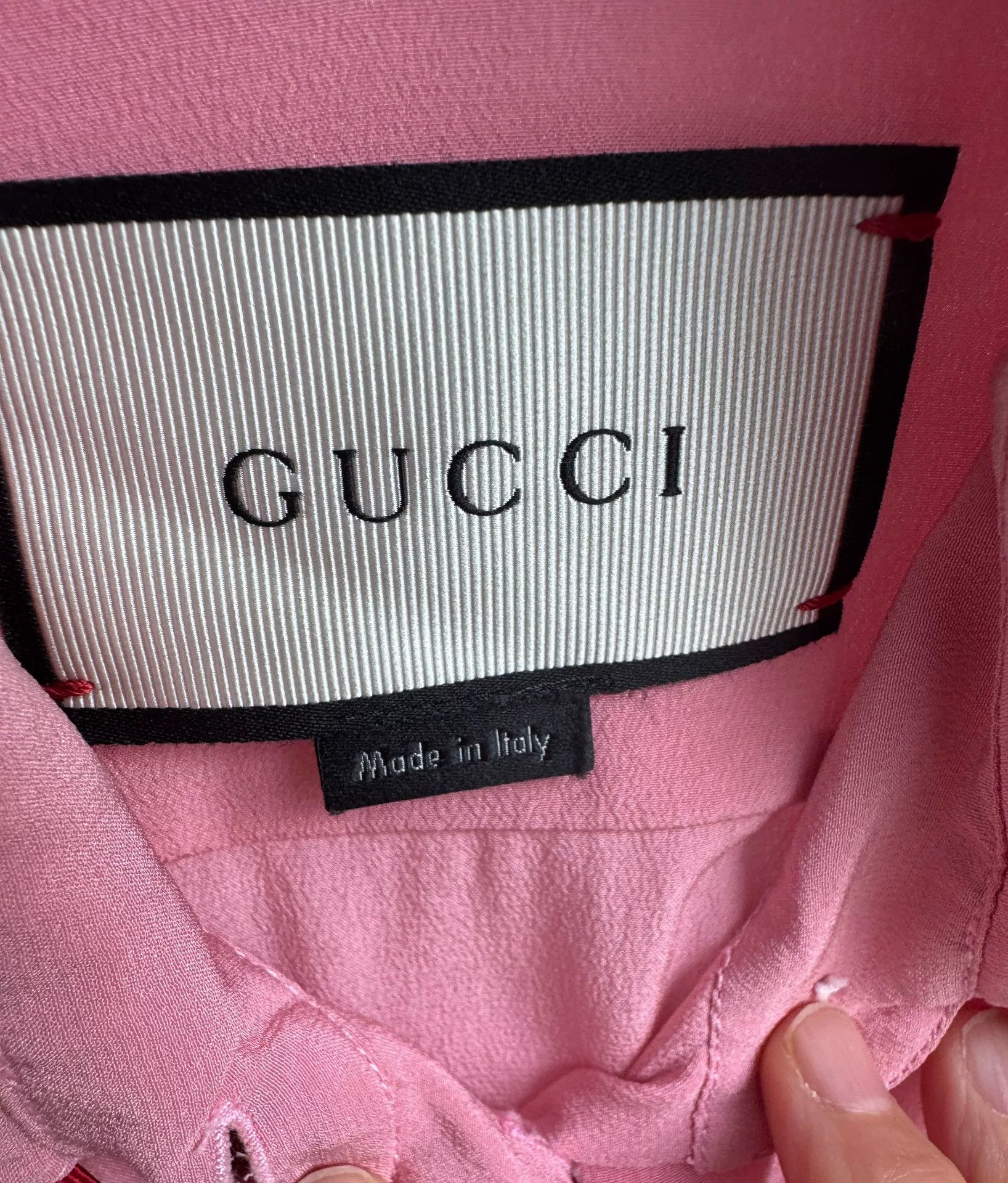 Gucci Gucci Pink Silk Shirt Size 36 Size XS / US 0-2 / IT 36-38 - 5 Thumbnail