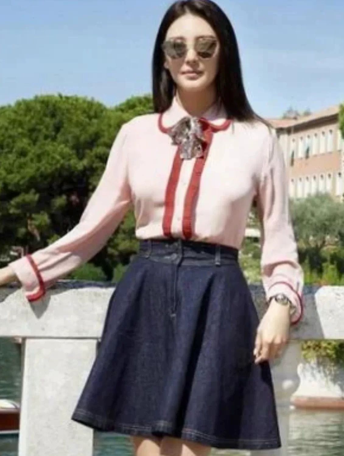 Gucci Gucci Pink Silk Shirt Size 36 Size XS / US 0-2 / IT 36-38 - 4 Thumbnail