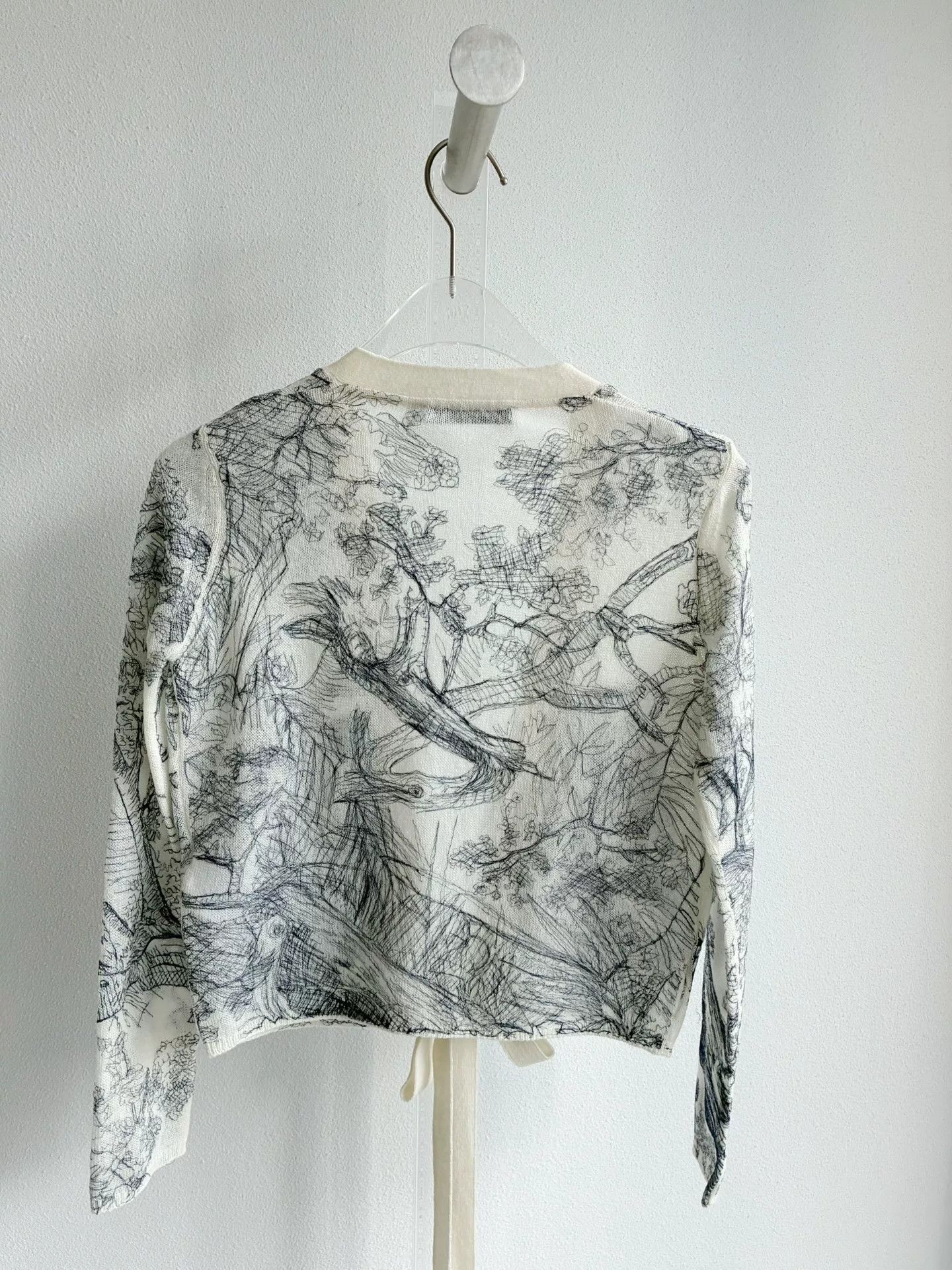 Dior Dior Ink Painting Knit Cardigan Size XXS / US 00 / IT 34 - 3 Thumbnail