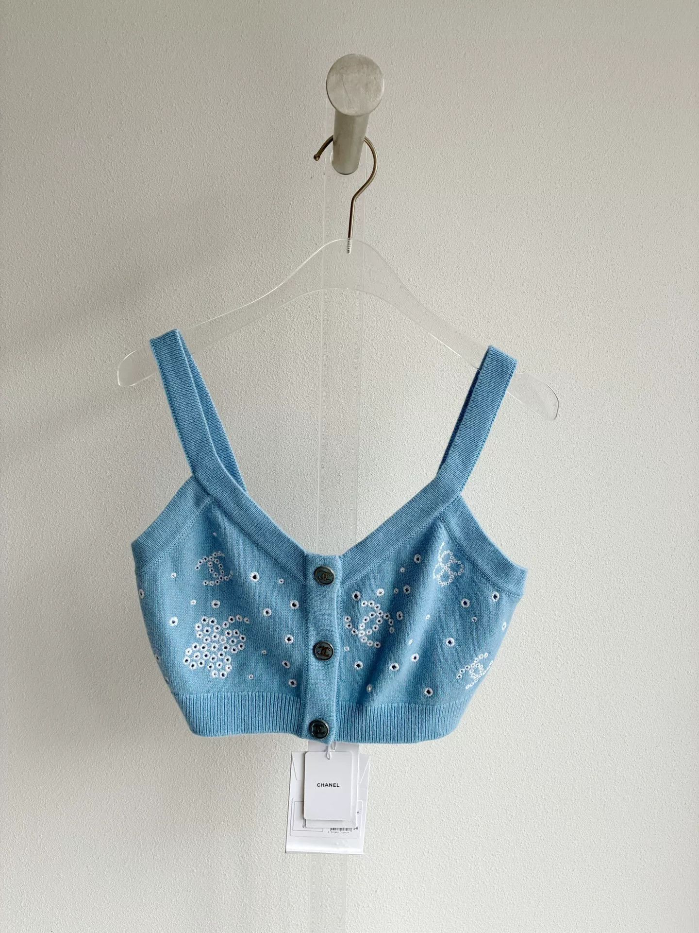 Chanel Chanel 23P Blue Knit Vest Size XXS / US 00 / IT 34 - 2 Thumbnail