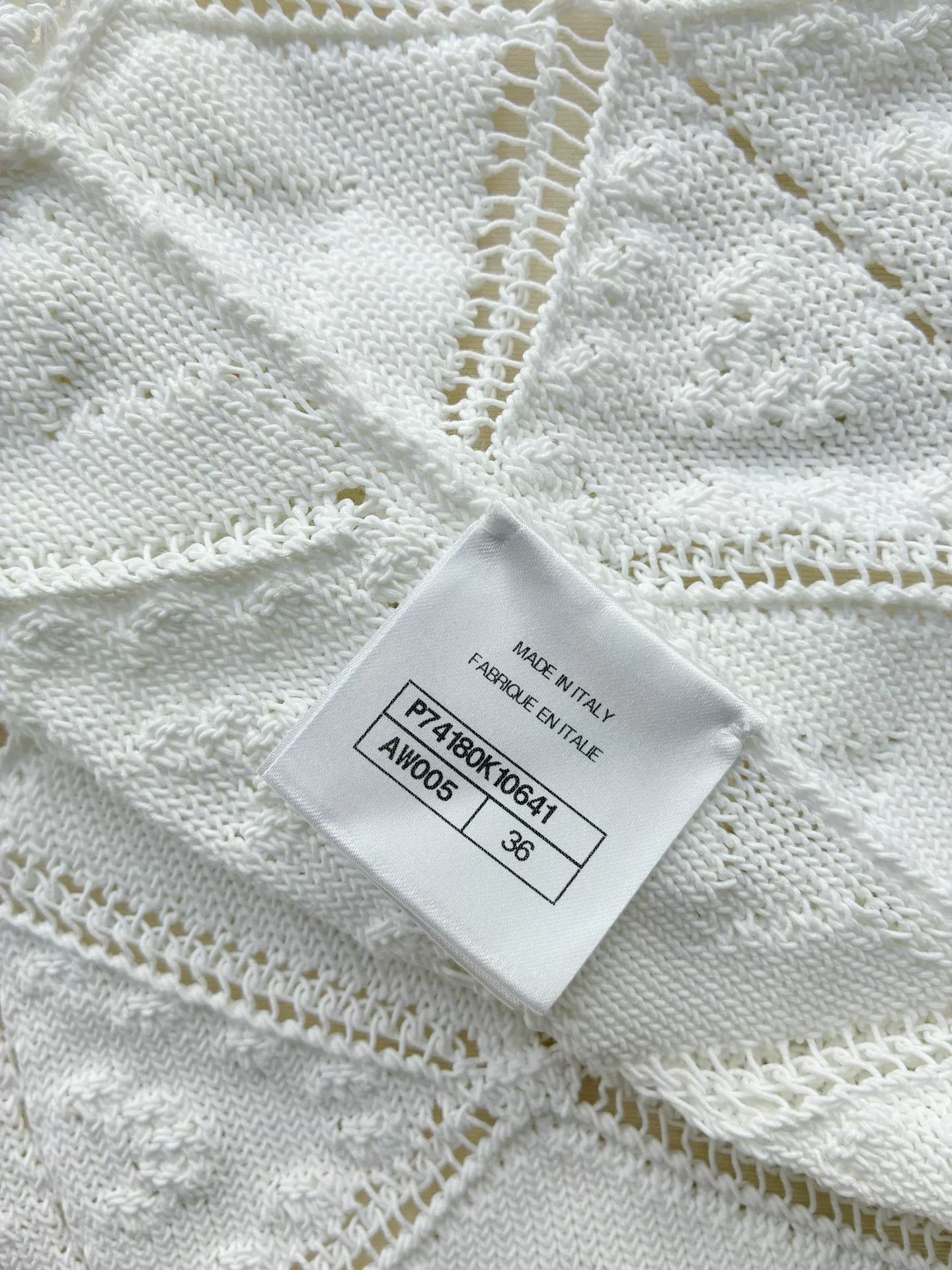Chanel Chanel 23C White Crochet Camisole Size XS / US 0-2 / IT 36-38 - 5 Thumbnail