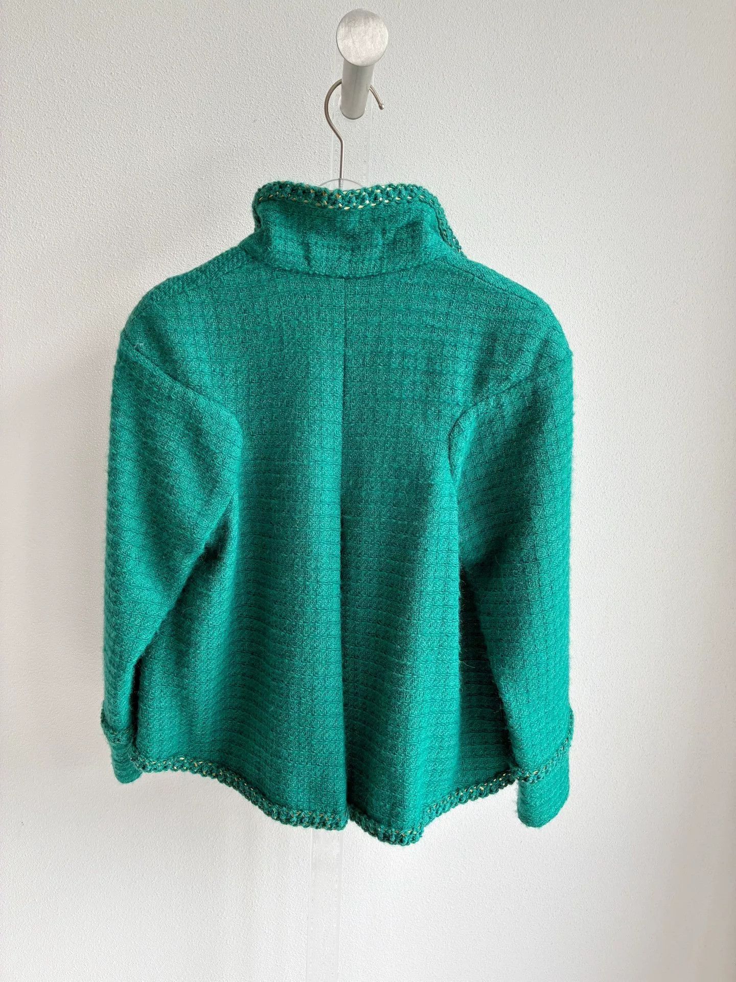 Chanel Chanel Green Chain Trim Short Jacket Size XXS / US 00 / IT 34 - 3 Thumbnail