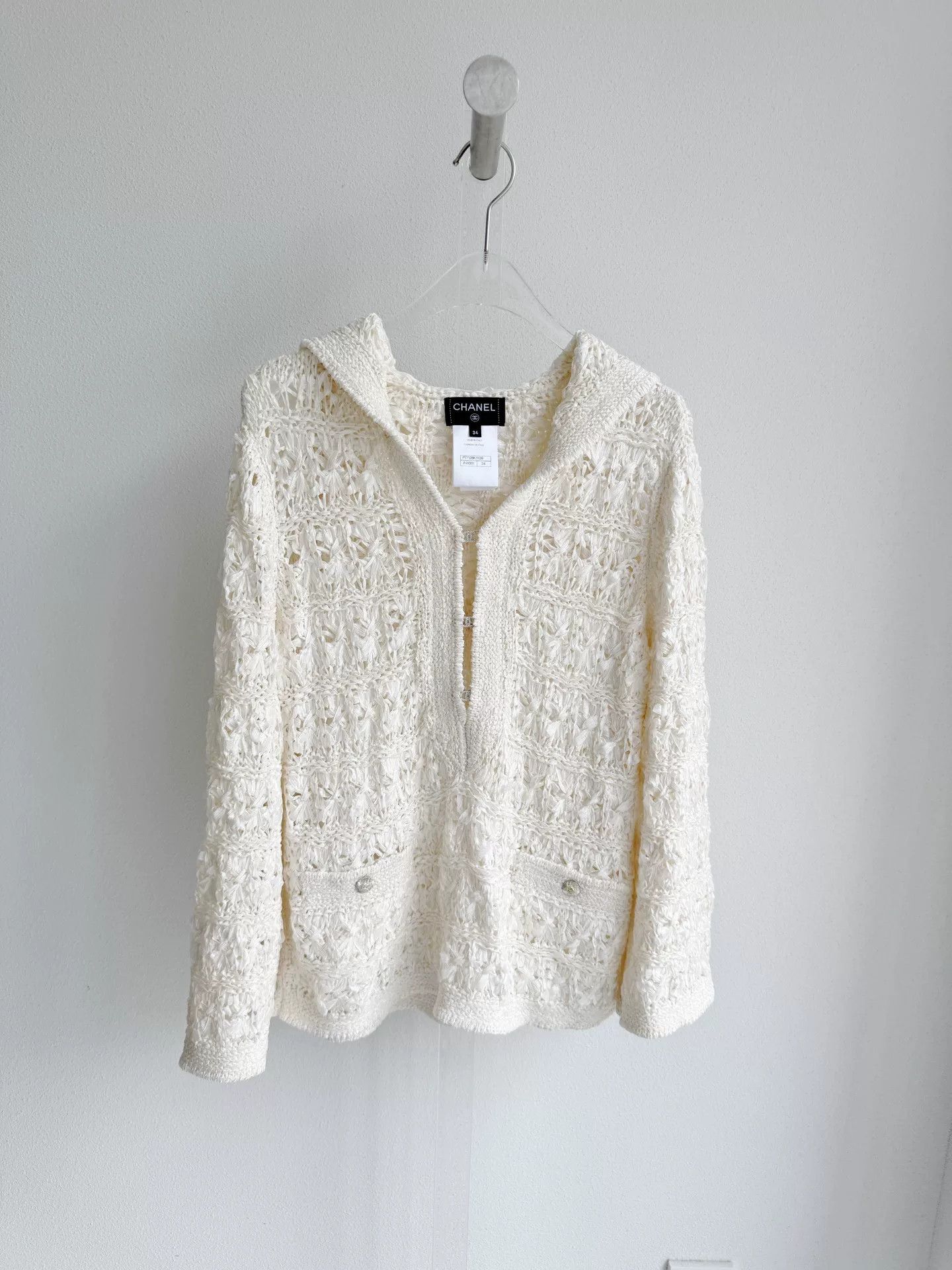 Chanel Chanel 24S Naval Collar Openwork Knit Top Size XXS / US 00 / IT 34 - 2 Thumbnail