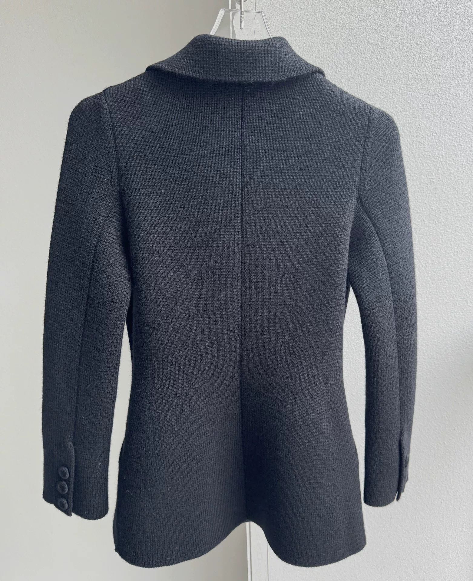 Dior Dior Classic Wool Knit Double-Breasted Blazer Size XXS / US 00 / IT 34 - 3 Thumbnail