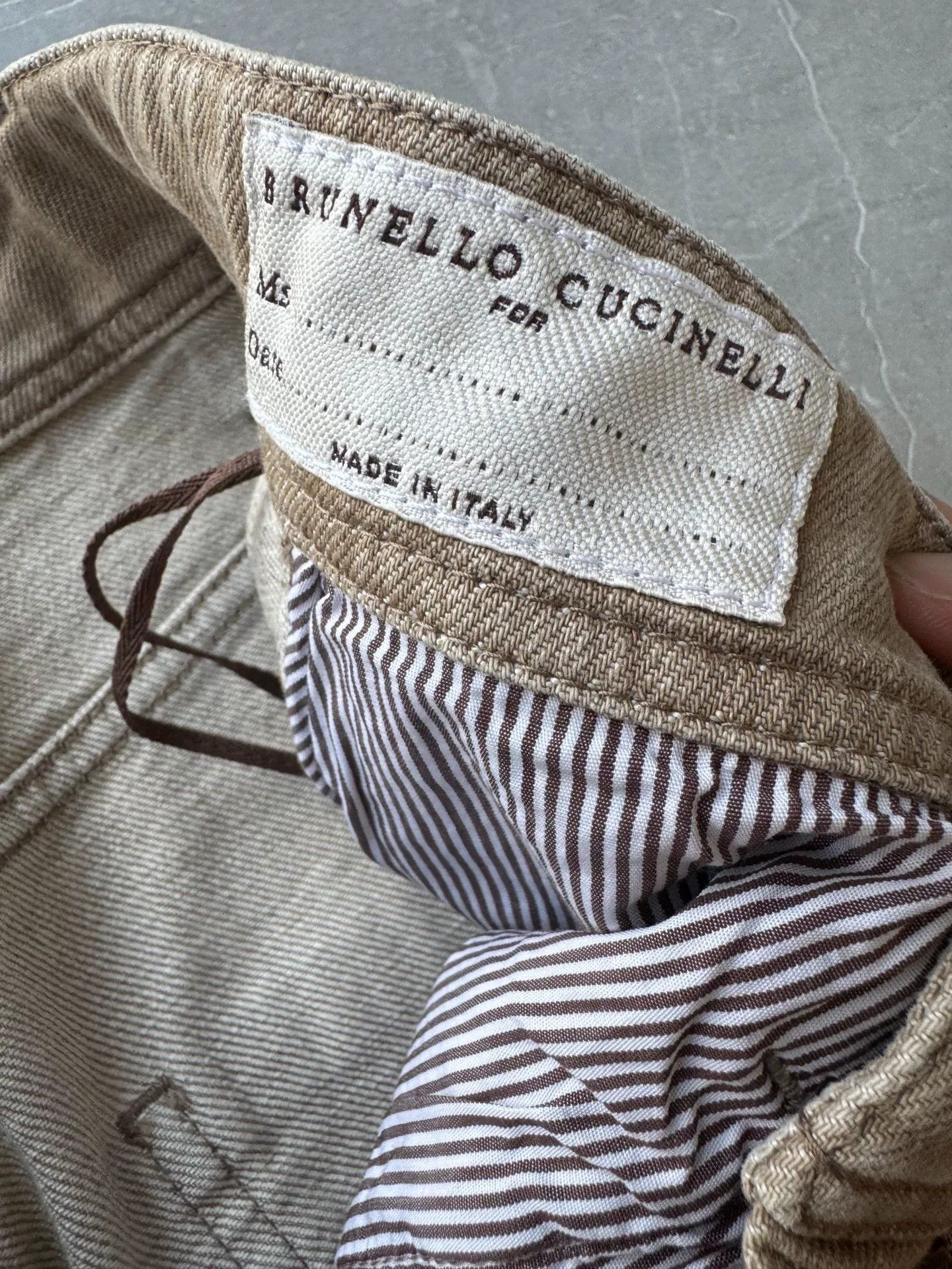 Brunello Cucinelli Brunello Cucinelli Beige Straight Jeans Size 36" / US 14 / IT 50 - 3 Thumbnail