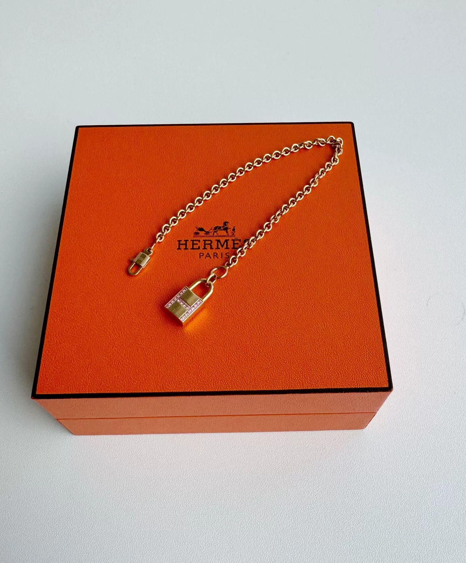 Hermes Hermes Amulette Cadenas Rose Gold Bracelet Size ONE SIZE - 3 Thumbnail