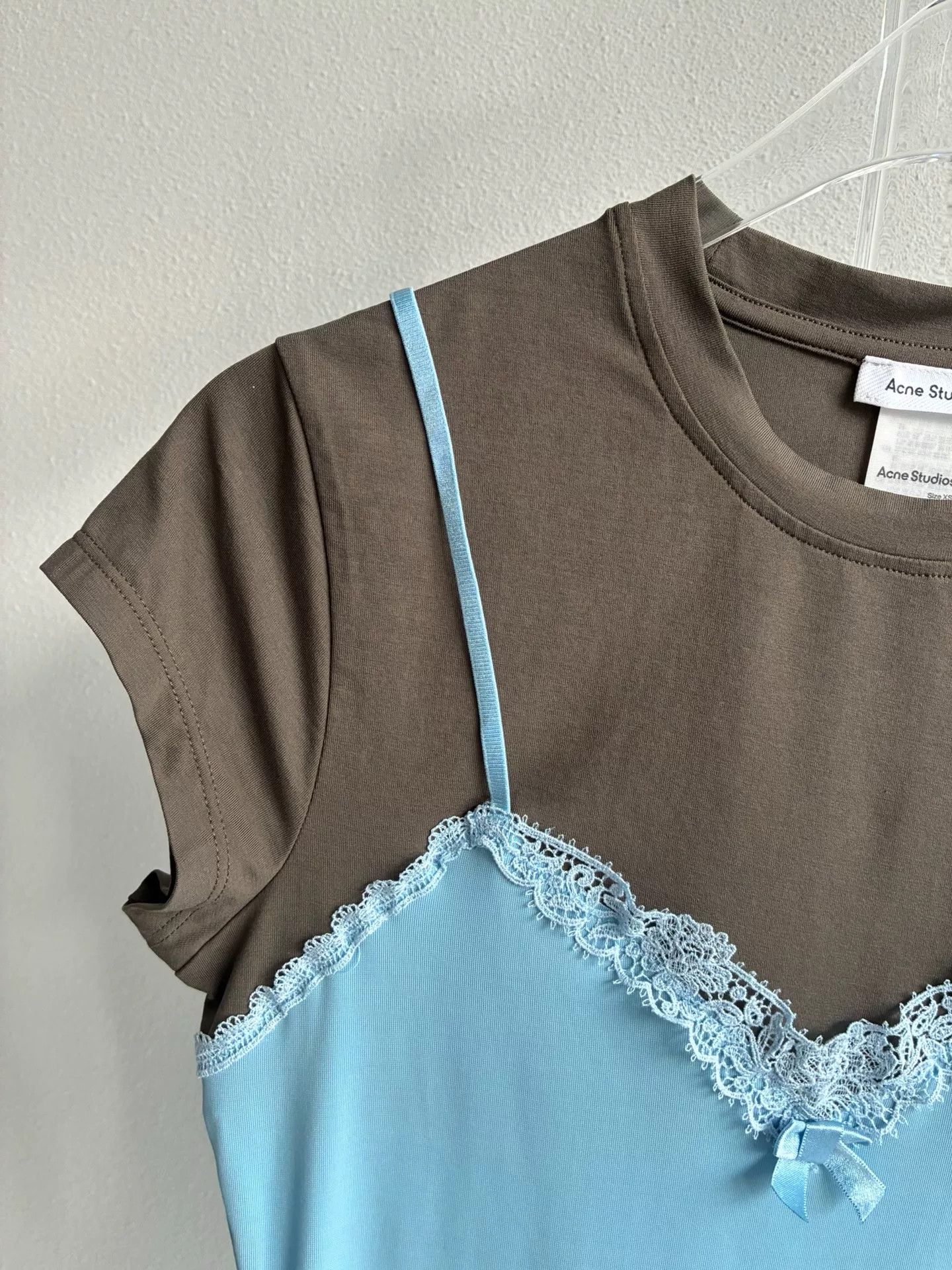 Acne Studios Acne Studios Bow Lace Short Sleeve Top Size XS / US 0-2 / IT 36-38 - 6 Thumbnail