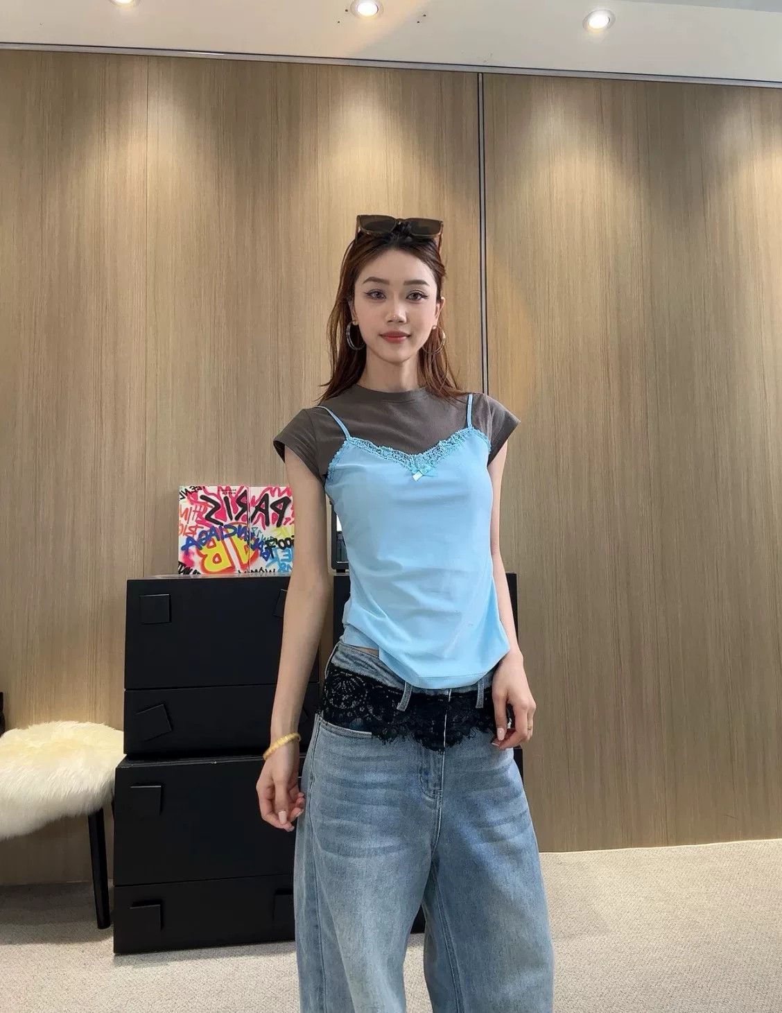 Acne Studios Acne Studios Bow Lace Short Sleeve Top Size XS / US 0-2 / IT 36-38 - 7 Thumbnail