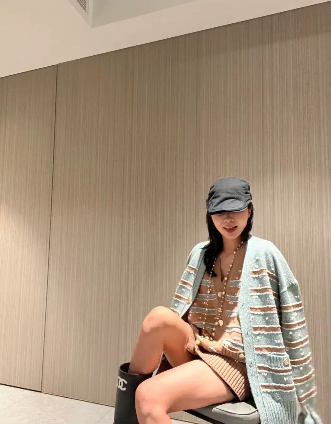 Chanel Chanel Blue Stripe Cashmere Cardigan Size XXS / US 00 / IT 34 - 8 Thumbnail