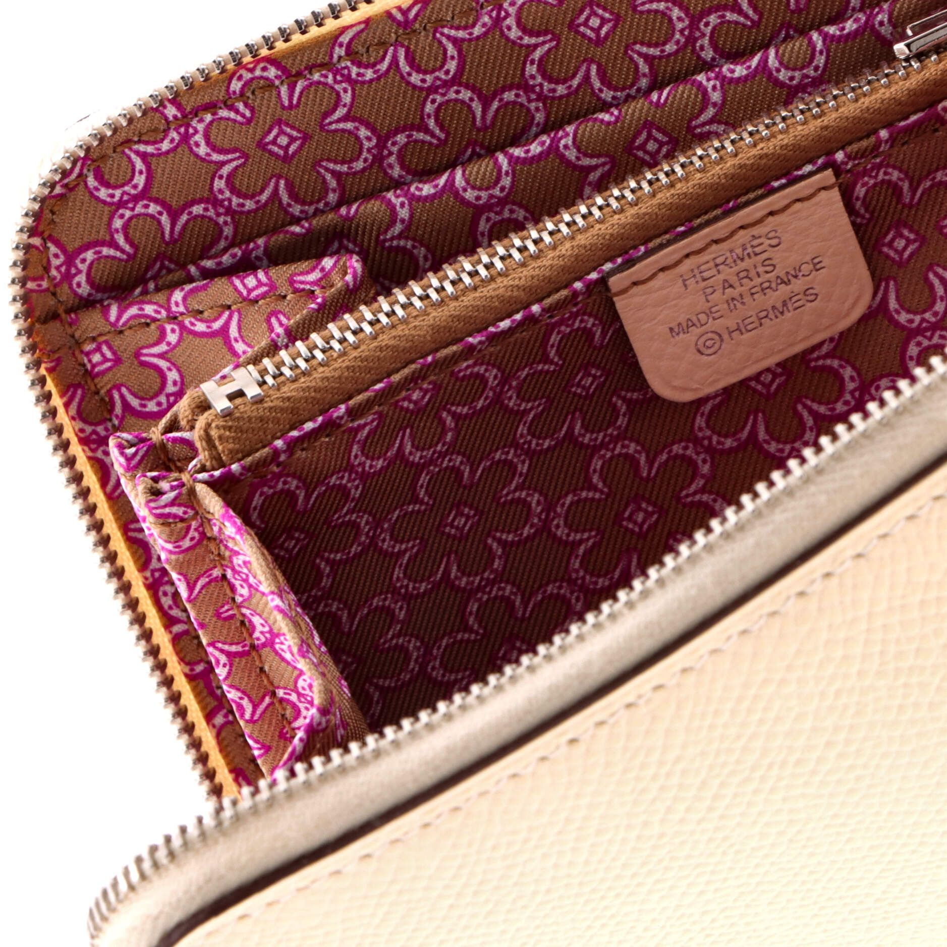 Hermes Azap Zip Around Wallet Size ONE SIZE - 7 Thumbnail