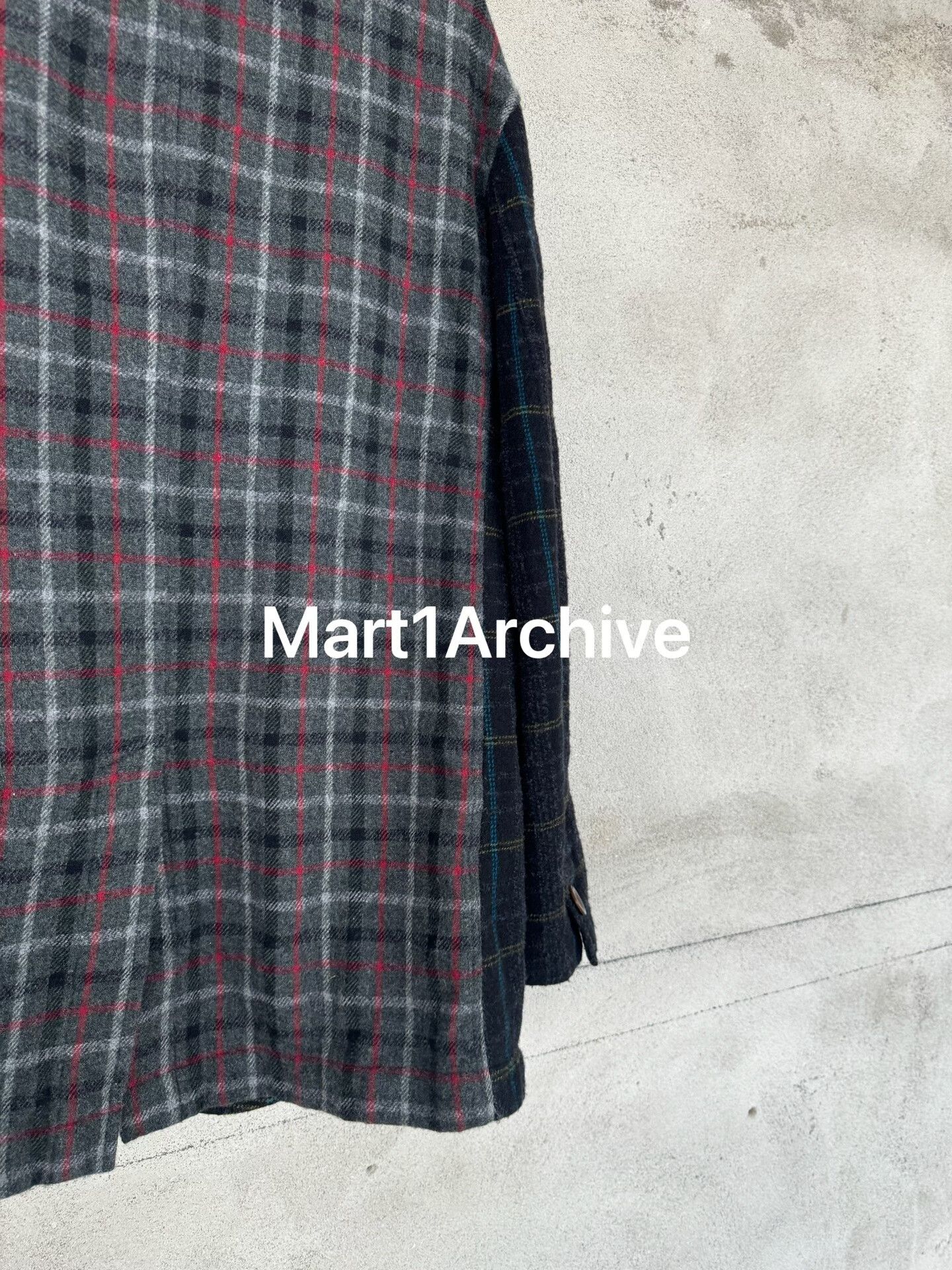 Undercover Undercover 20AW Wool Plaid Coat Size US XXL / EU 58 / 5 - 4 Thumbnail