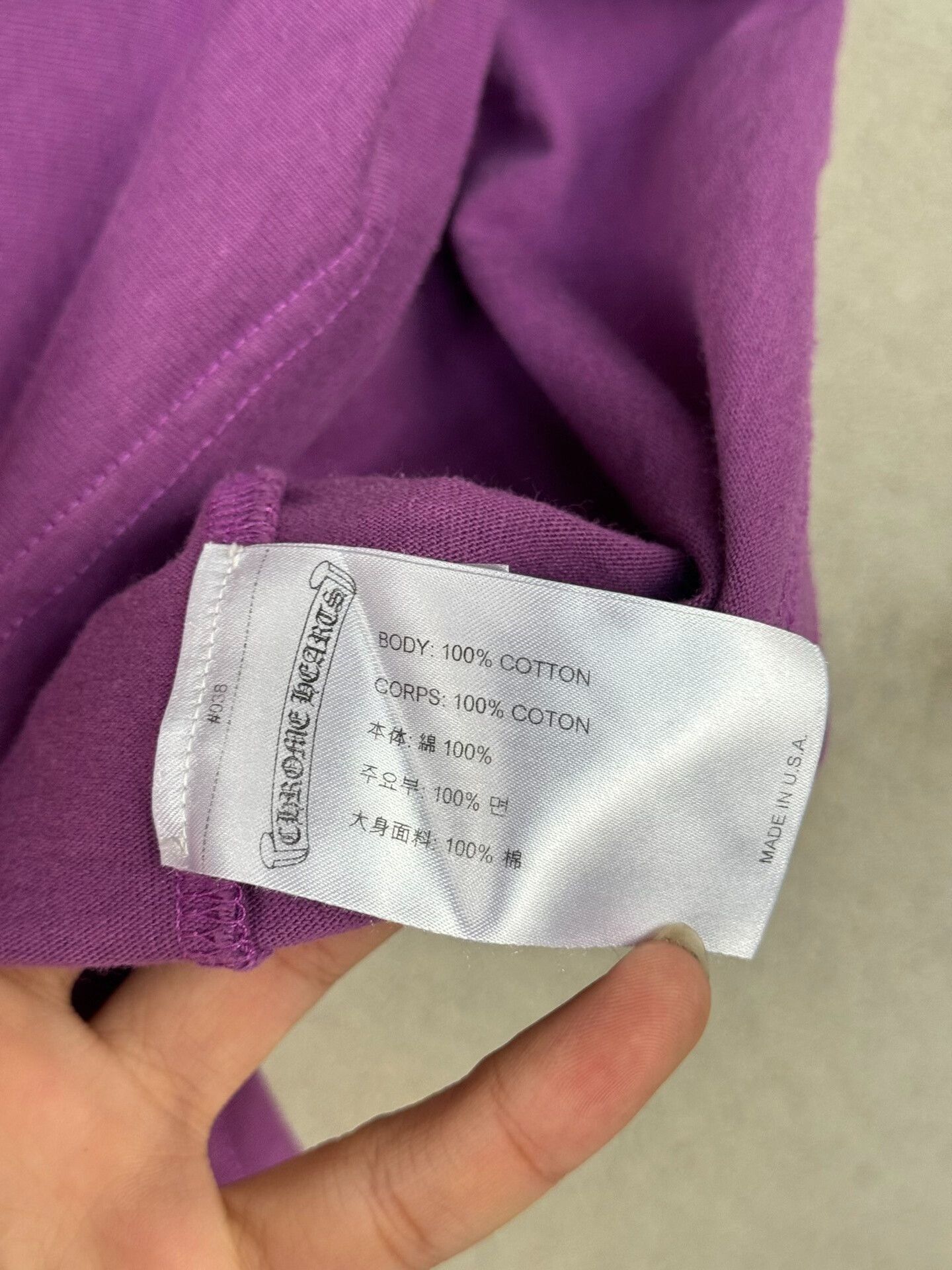 Chrome Hearts Chrome Hearts Mattyboy Purple Graffiti Tee Size US M / EU 48-50 / 2 - 7 Thumbnail