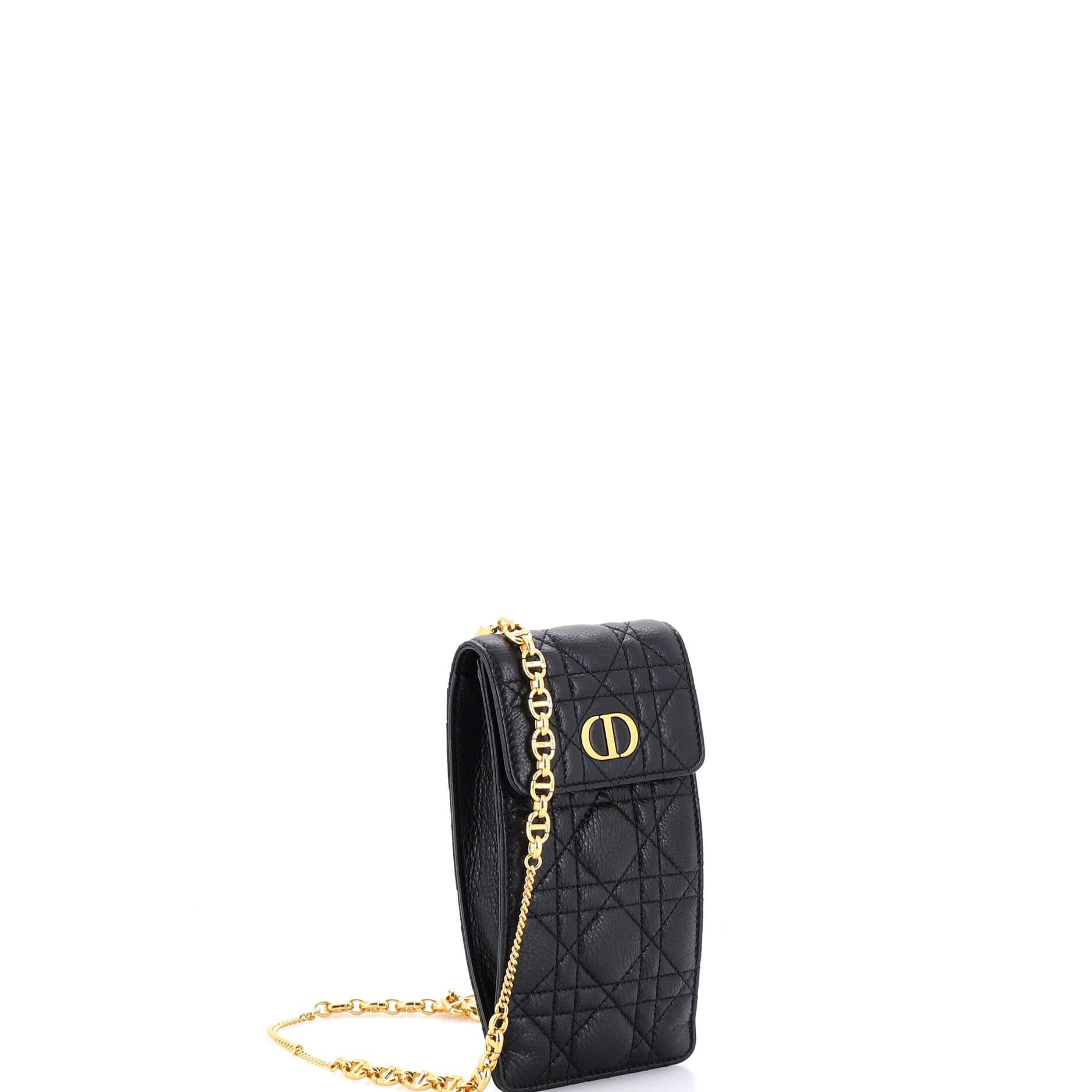 Dior Caro Phone Holder with Chain Size ONE SIZE - 2 Thumbnail