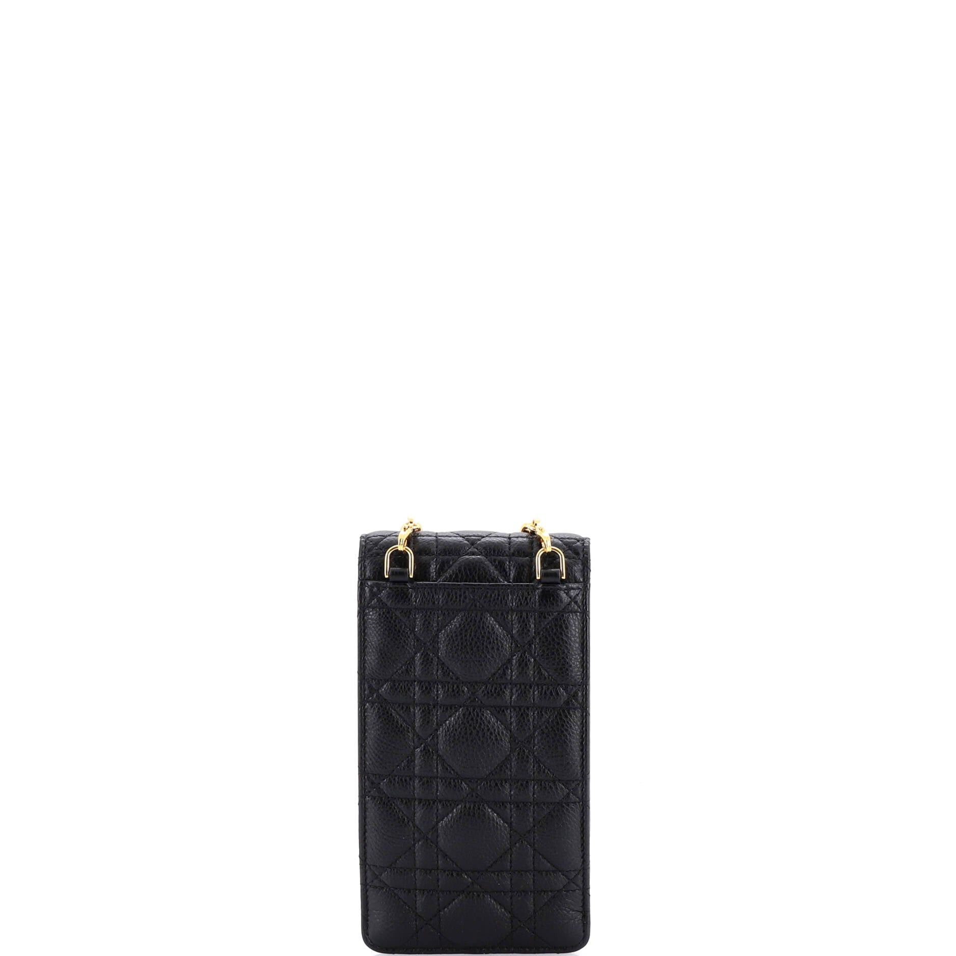 Dior Caro Phone Holder with Chain Size ONE SIZE - 3 Thumbnail