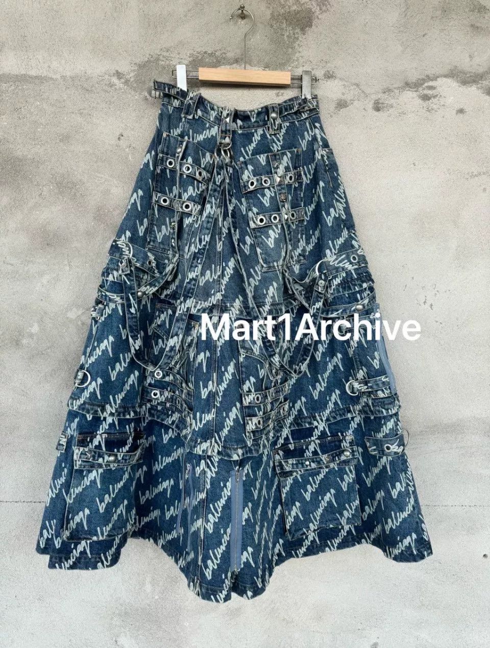 Balenciaga Balenciaga Yagami Print Maxi Skirt Size 36" / US 14 / IT 50 - 2 Thumbnail
