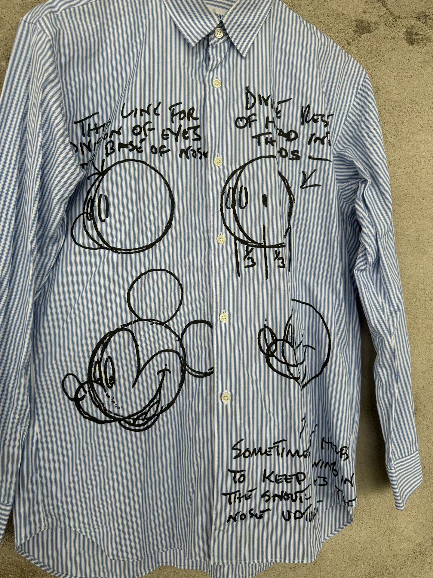 Comme des Garcons Comme Des Garçons Mickey Striped Shirt Size US S / EU 44-46 / 1 - 3 Thumbnail
