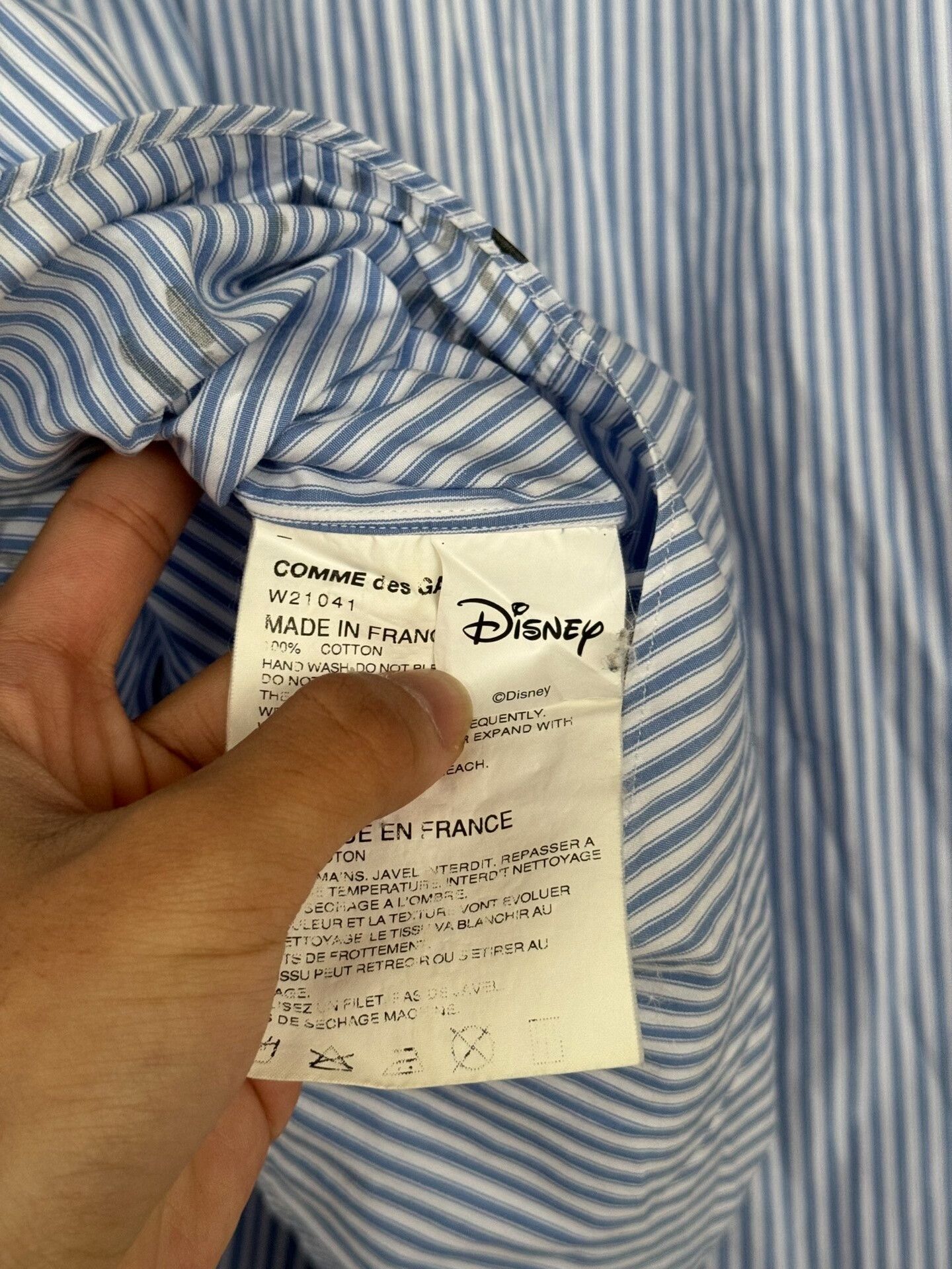 Comme des Garcons Comme Des Garçons Mickey Striped Shirt Size US S / EU 44-46 / 1 - 6 Thumbnail
