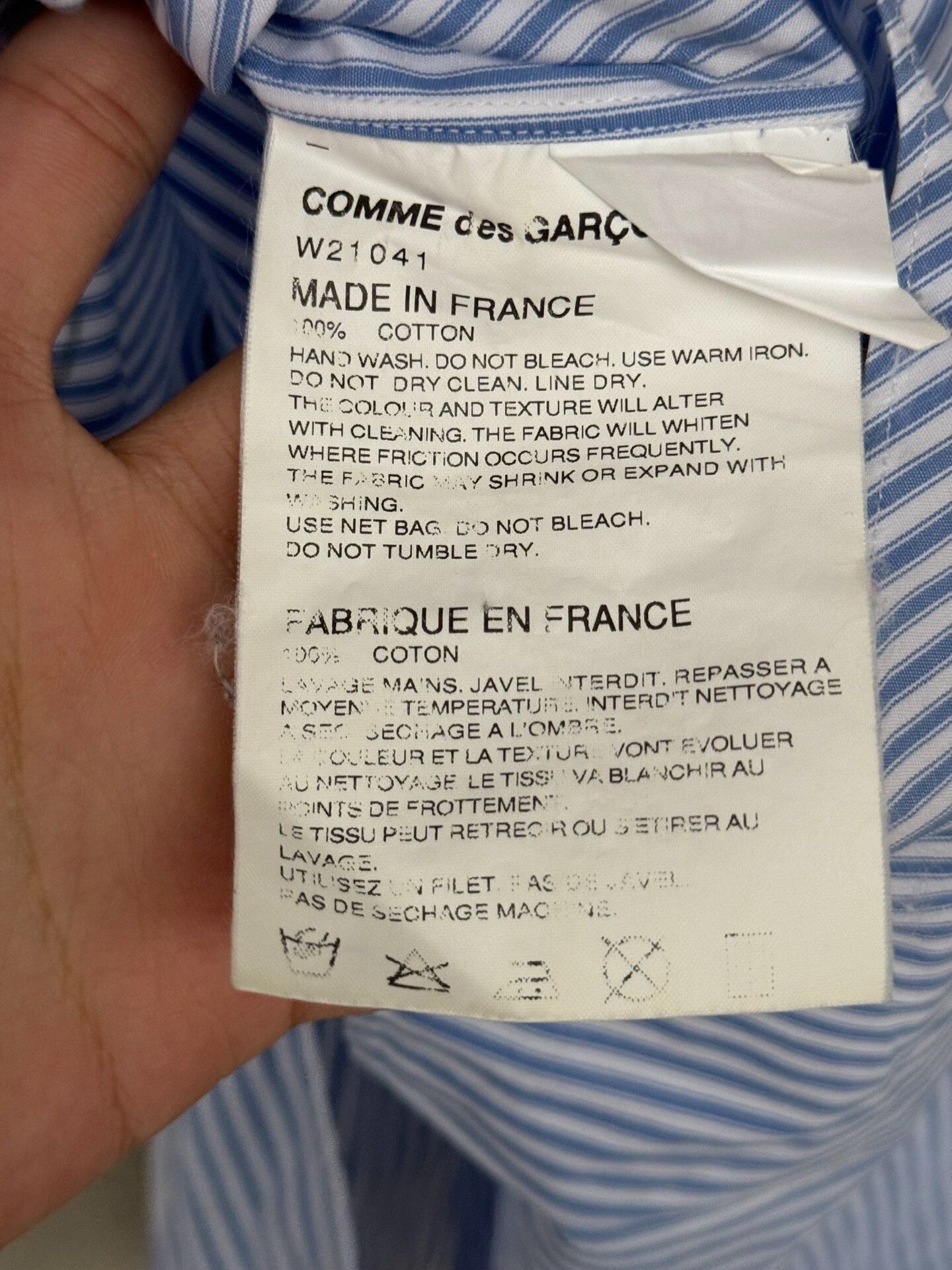 Comme des Garcons Comme Des Garçons Mickey Striped Shirt Size US S / EU 44-46 / 1 - 7 Thumbnail