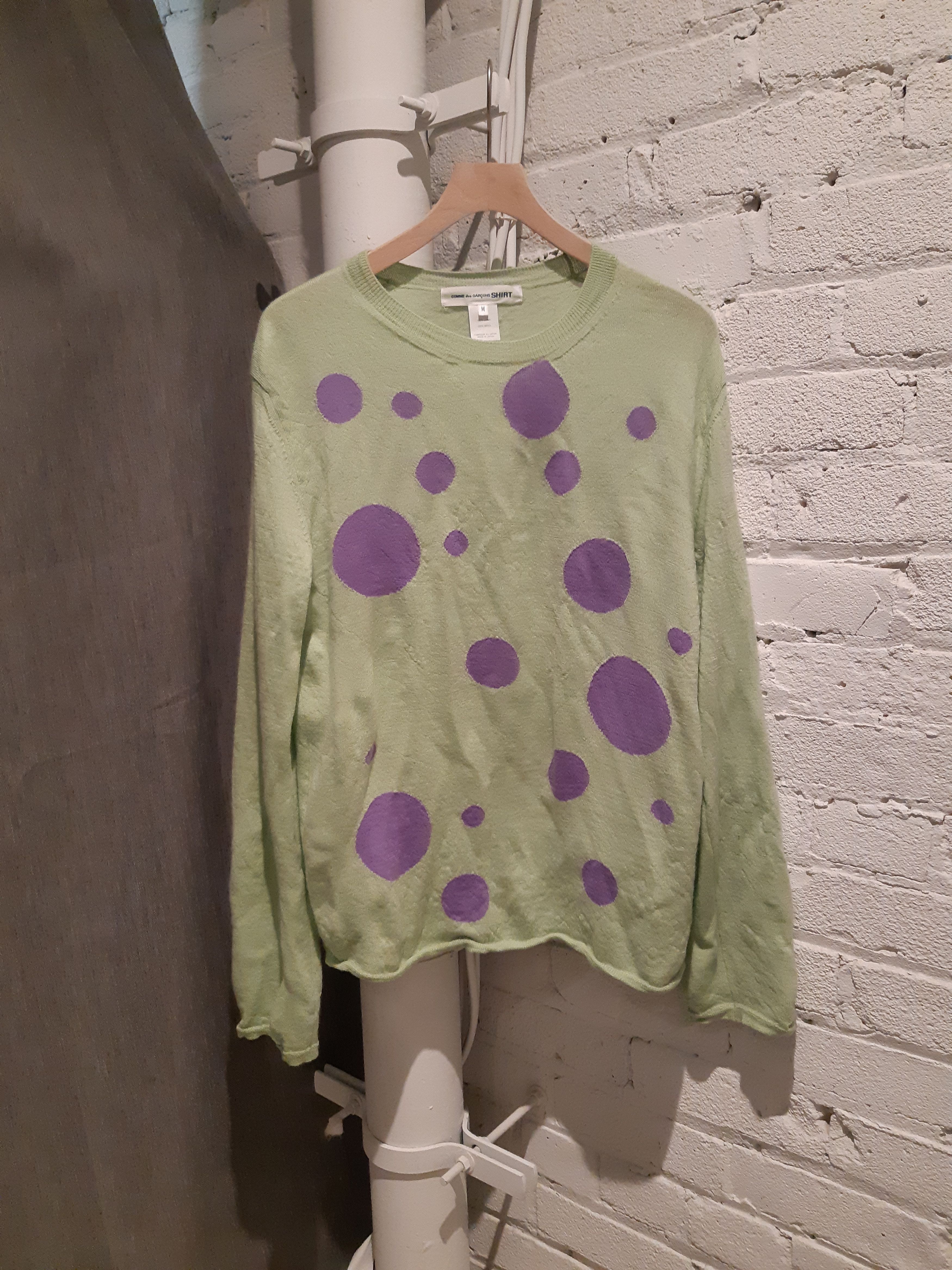 CDG SHIRT Polka dot crewneck sweater