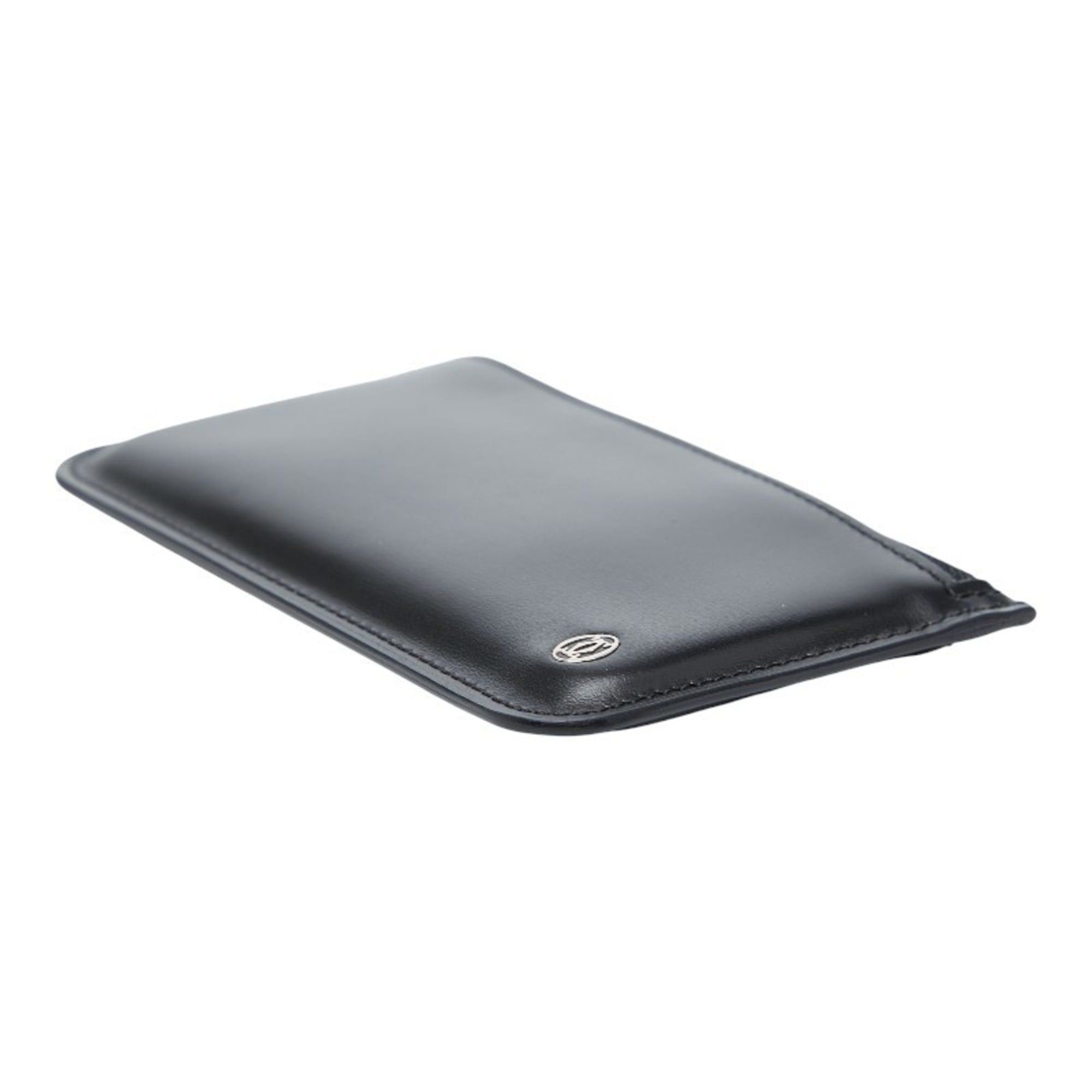 Cartier Cartier Pasha Line Wallet/Coin Case Black Leather Women's CARTIER Size ONE SIZE - 4 Thumbnail