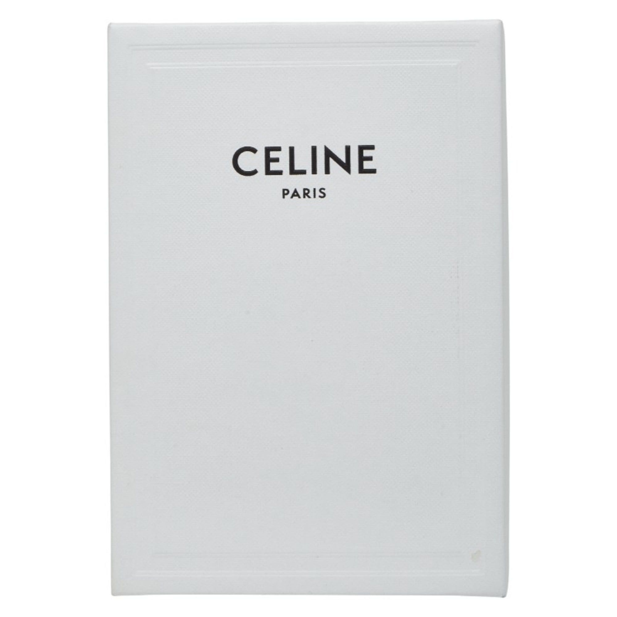 Celine Celine Triomphe Compact Wallet, Tri-fold Golden Khaki and Green Leather, Women's, CELINE Size ONE SIZE - 9 Thumbnail