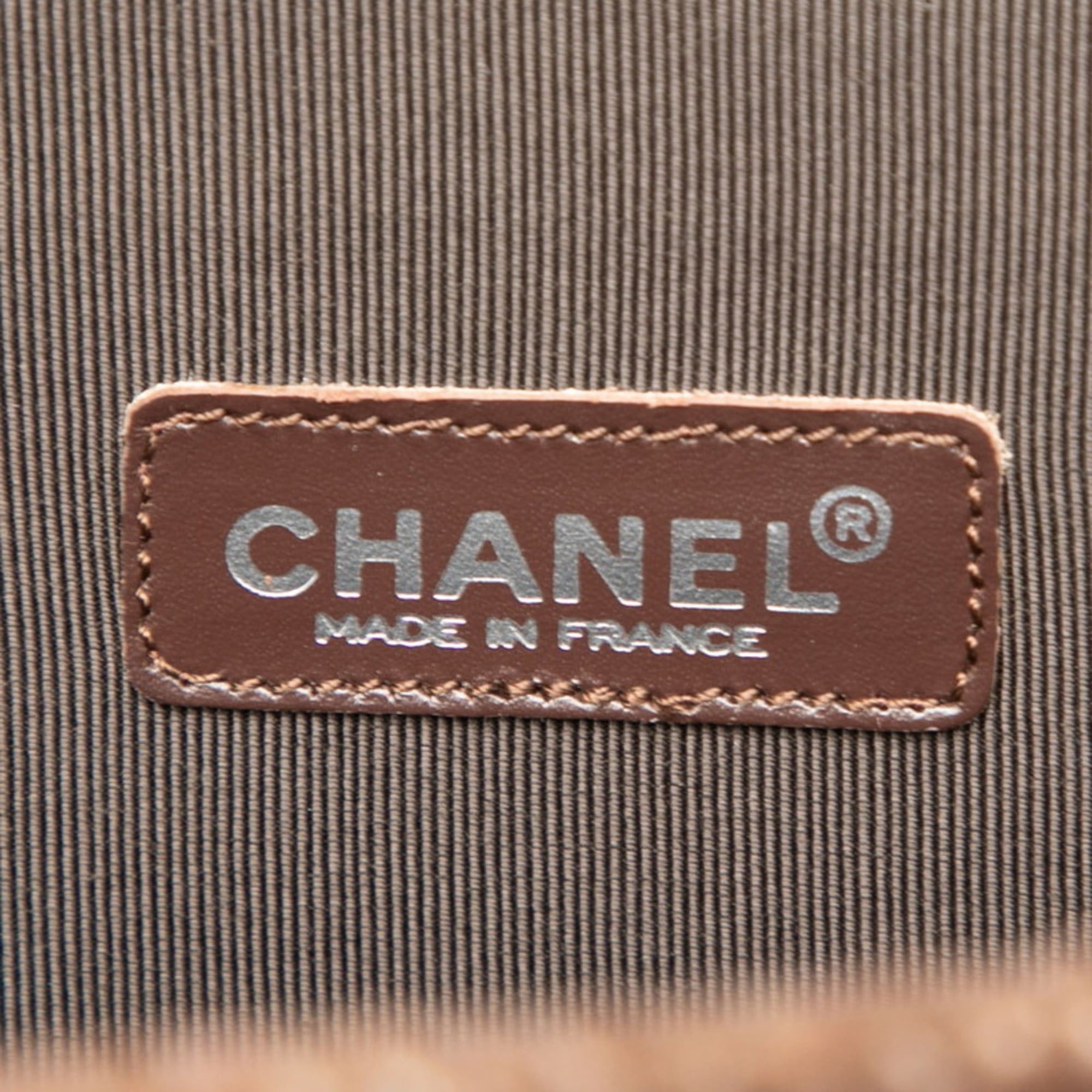 Chanel Chanel logo handbag, tote bag, shoulder brown boa leather, women's CHANEL Size ONE SIZE - 5 Thumbnail