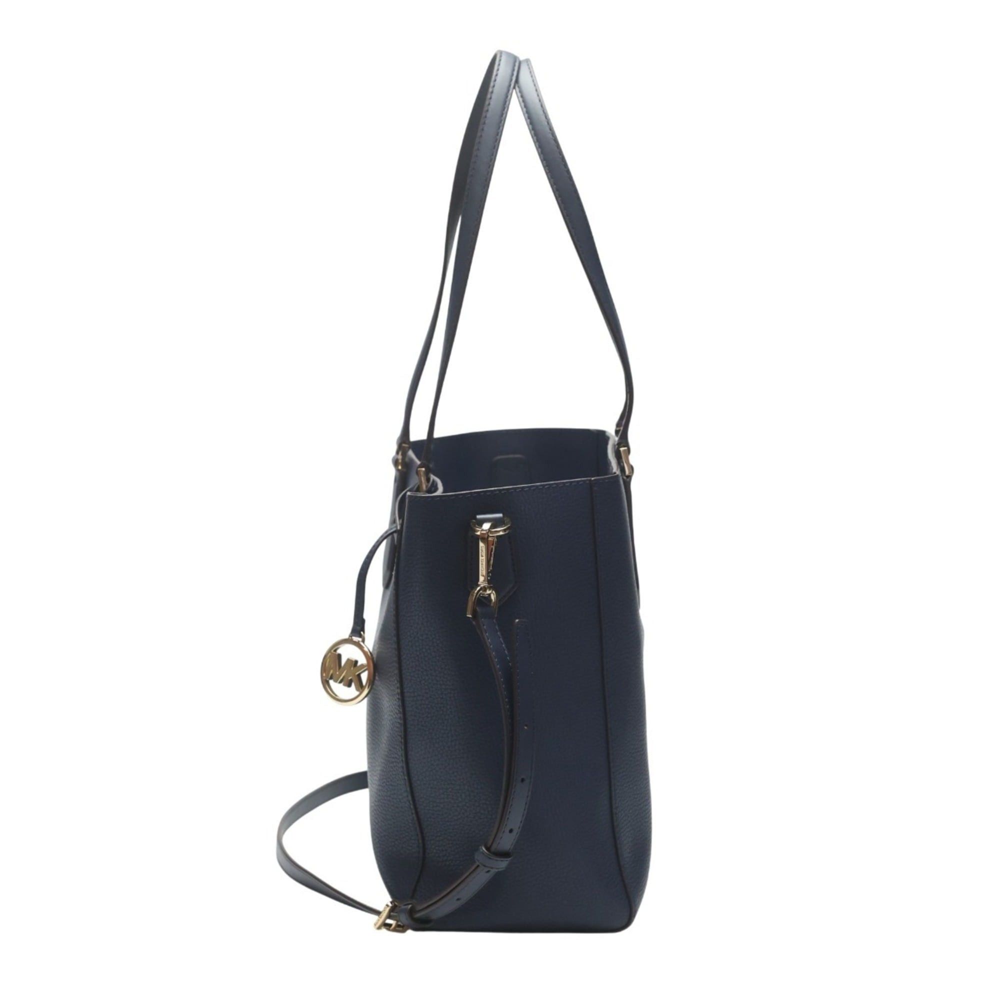 Michael Kors Michael Kors Tote Bag Shoulder Leather 35H0GKFT9T Navy Size ONE SIZE - 3 Thumbnail