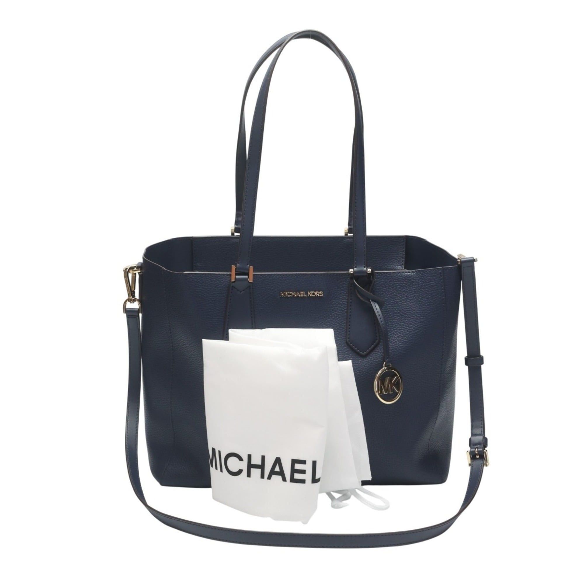 Michael Kors Michael Kors Tote Bag Shoulder Leather 35H0GKFT9T Navy Size ONE SIZE - 17 Thumbnail