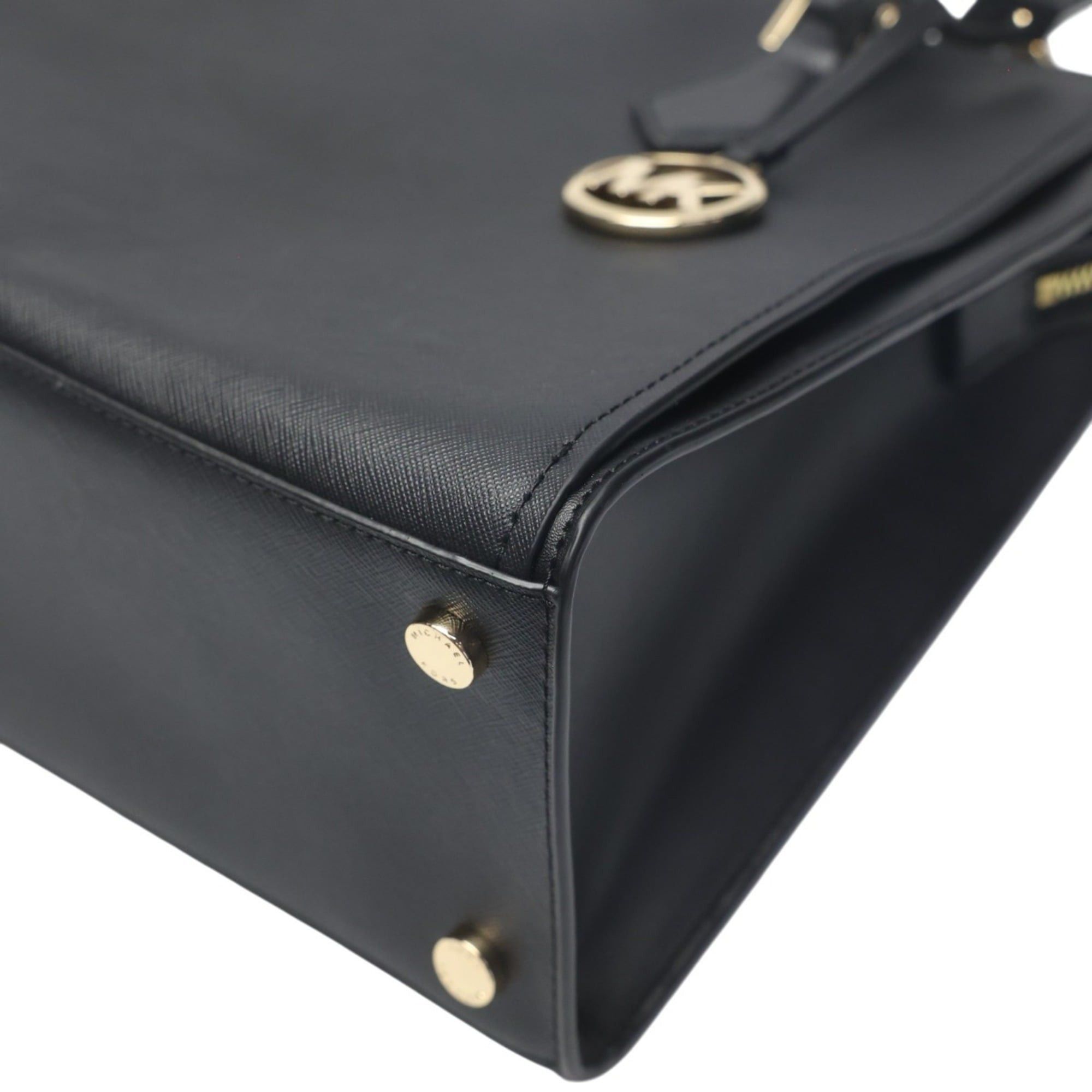 Michael Kors Michael Kors Sheila Satchel Tote Bag, Leather, 35T0GWXS3L, Black Size ONE SIZE - 7 Thumbnail