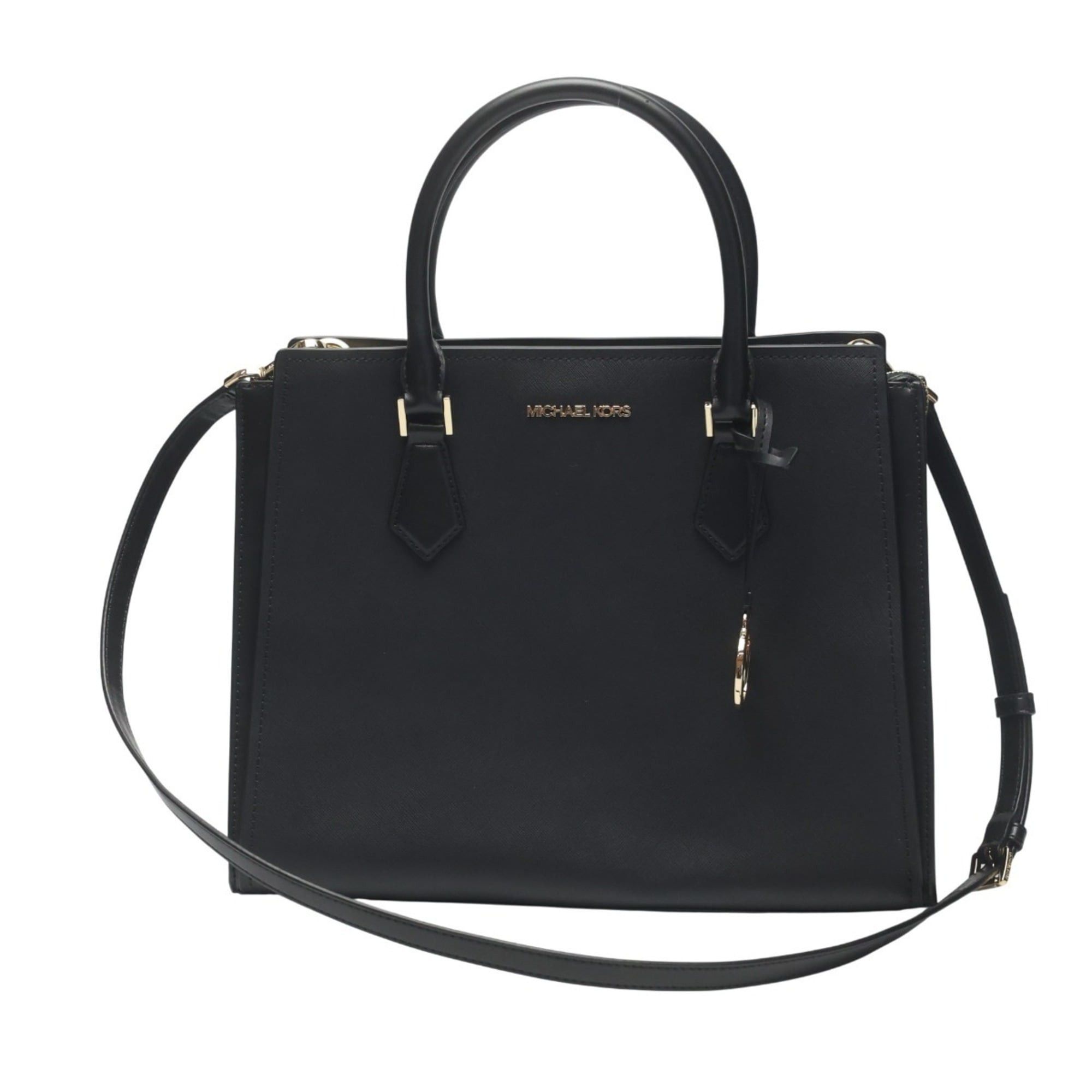 Michael Kors Michael Kors Sheila Satchel Tote Bag, Leather, 35T0GWXS3L, Black Size ONE SIZE - 2 Thumbnail