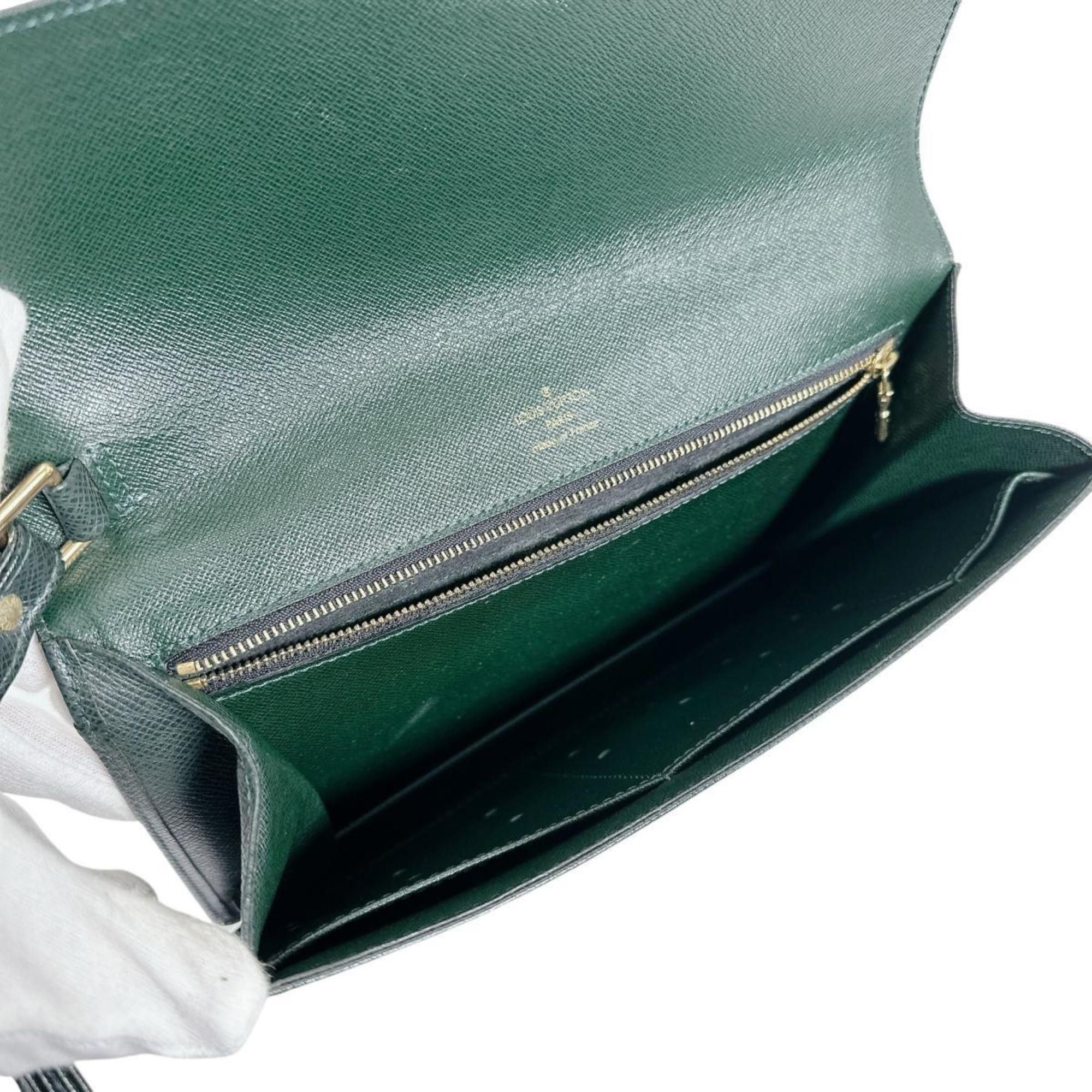 Louis Vuitton Louis Vuitton Taiga Episea Pochette Clado Clutch Bag, M30194, Green Size ONE SIZE - 9 Thumbnail