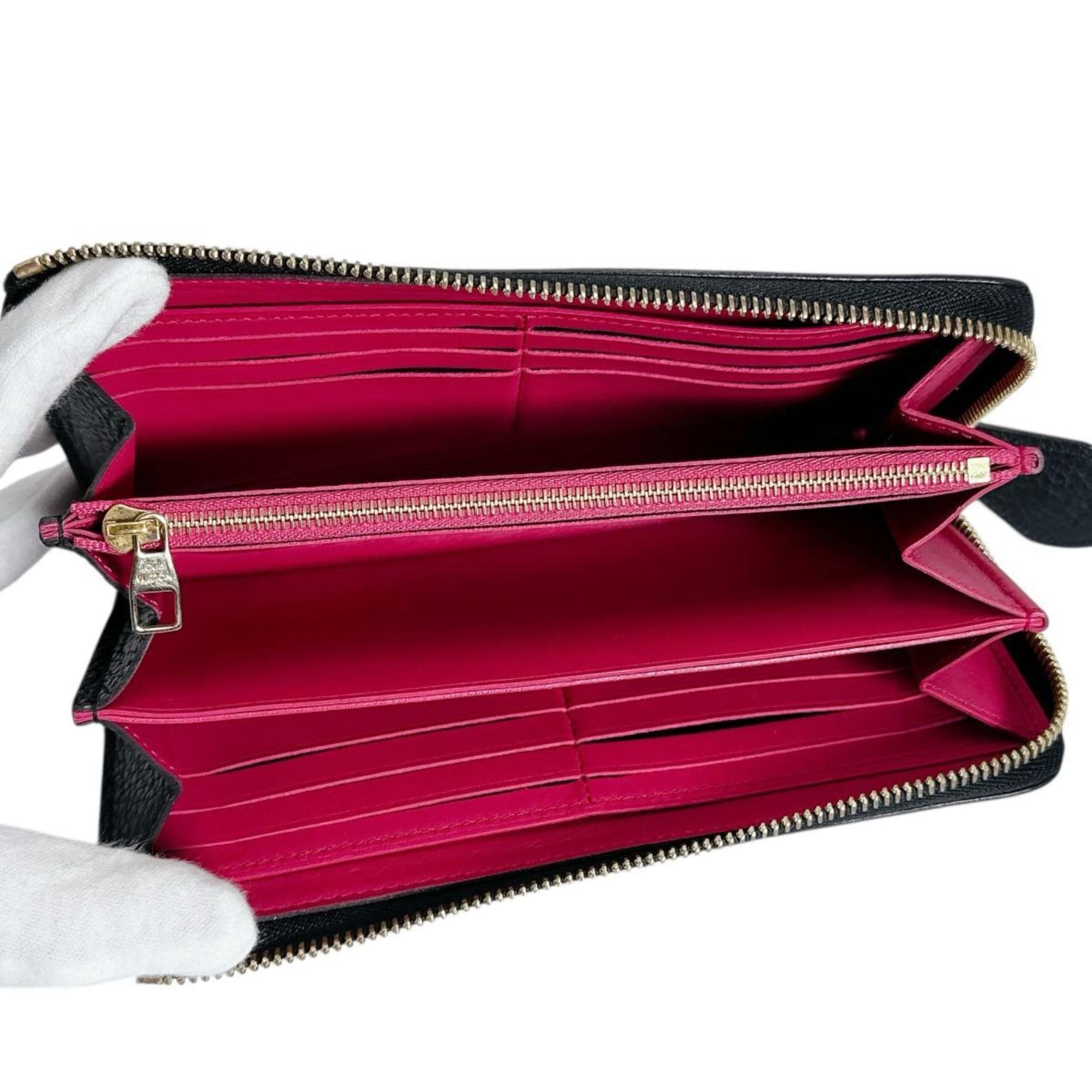 Louis Vuitton Louis Vuitton Comete Portefeuille Long Wallet in Taurillon Leather, M63102, Noir Size ONE SIZE - 11 Thumbnail