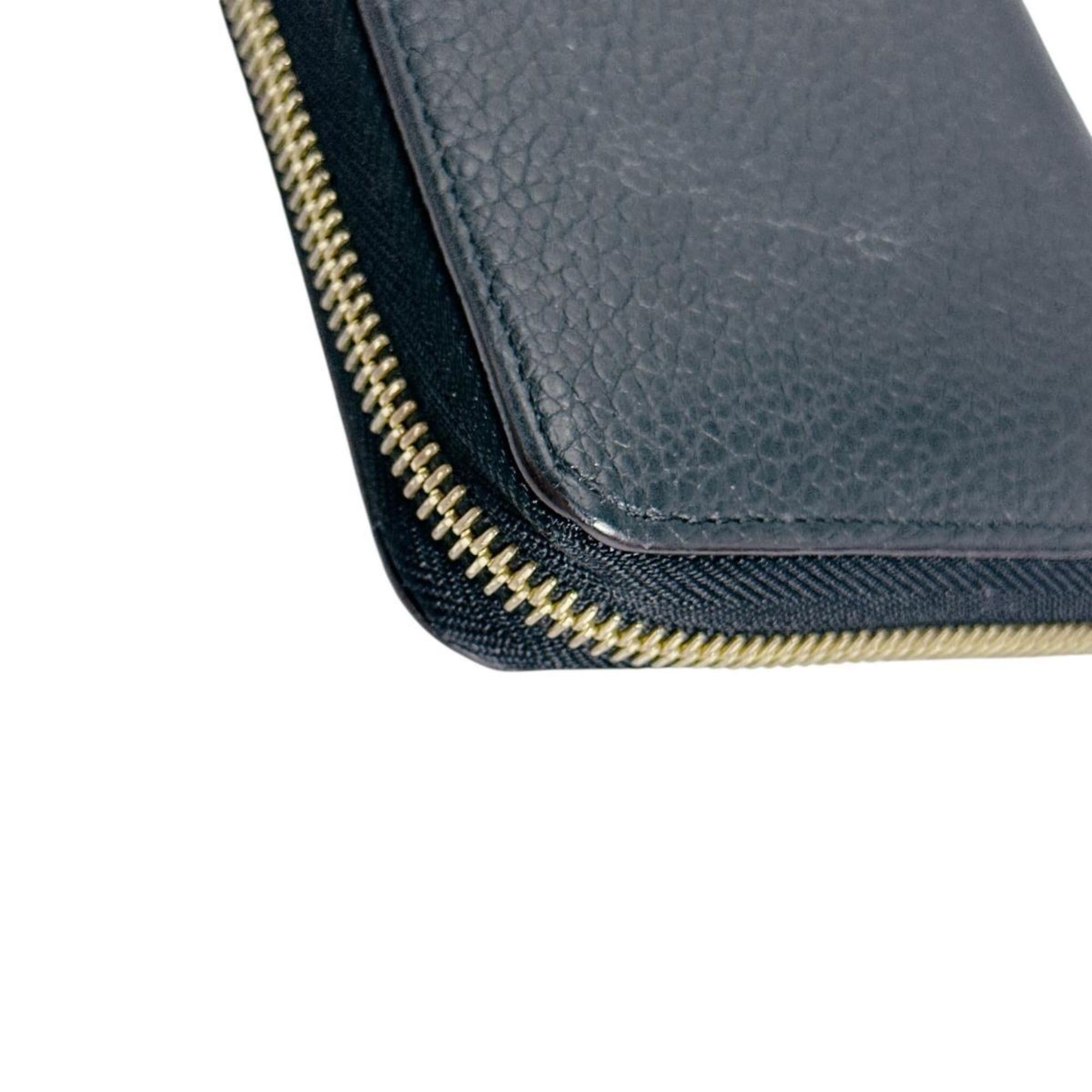Louis Vuitton Louis Vuitton Comete Portefeuille Long Wallet in Taurillon Leather, M63102, Noir Size ONE SIZE - 6 Thumbnail